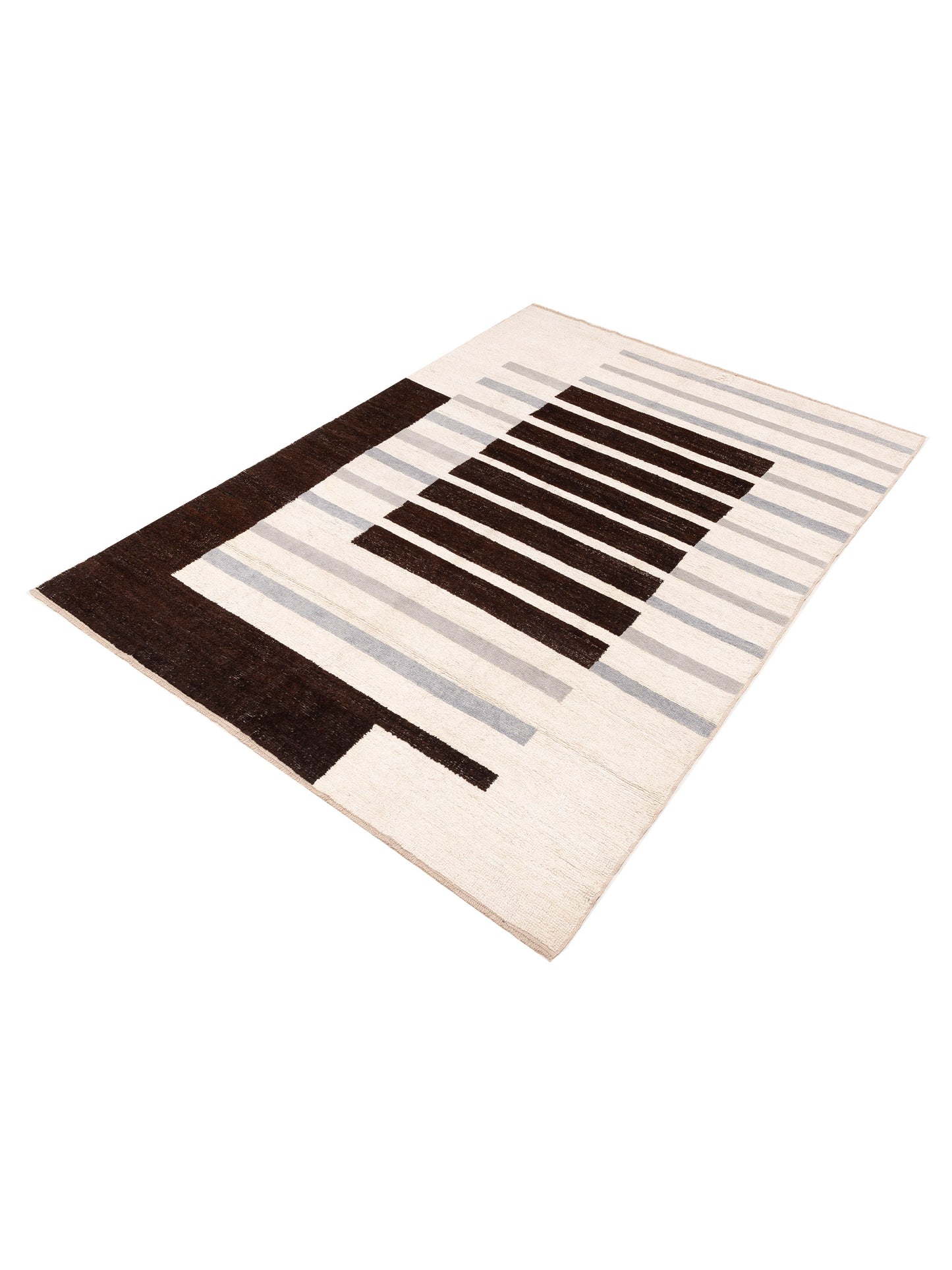 Atlas 151342 Ivory 7.9x10.8 Hand Knotted Rug
