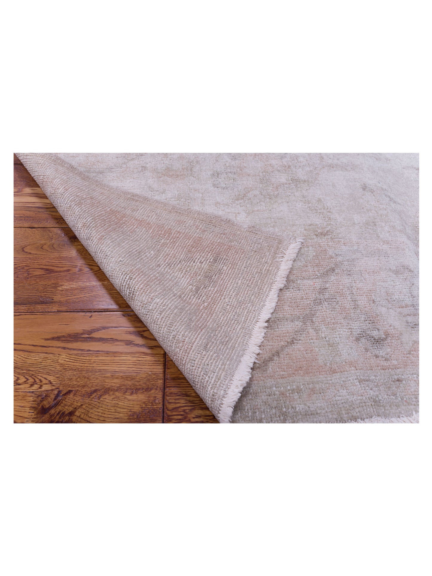Turkish Elvan 76034 Beige Peach 8.8x10 Hand Knotted Rug