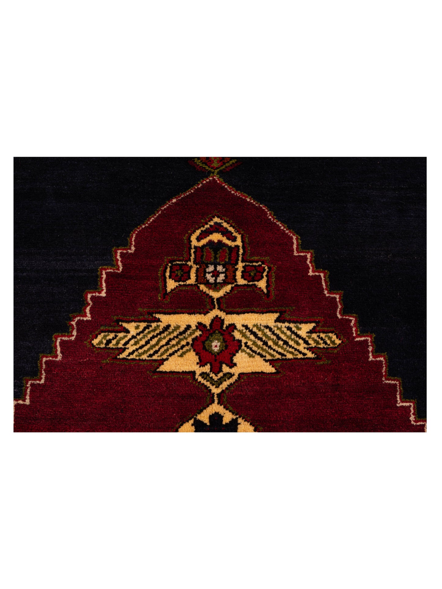 Old Anatolian 148482 Burgundy Gold 5.7x10.4 Hand Knotted Rug