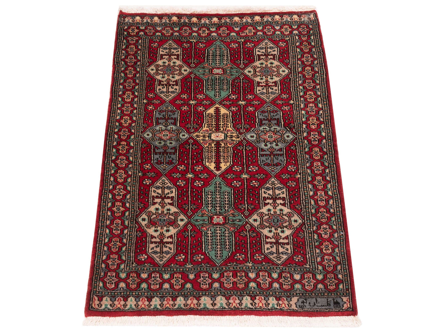 Bokhara 146608 Red Red 2.7x4.2 Hand Knotted Rug