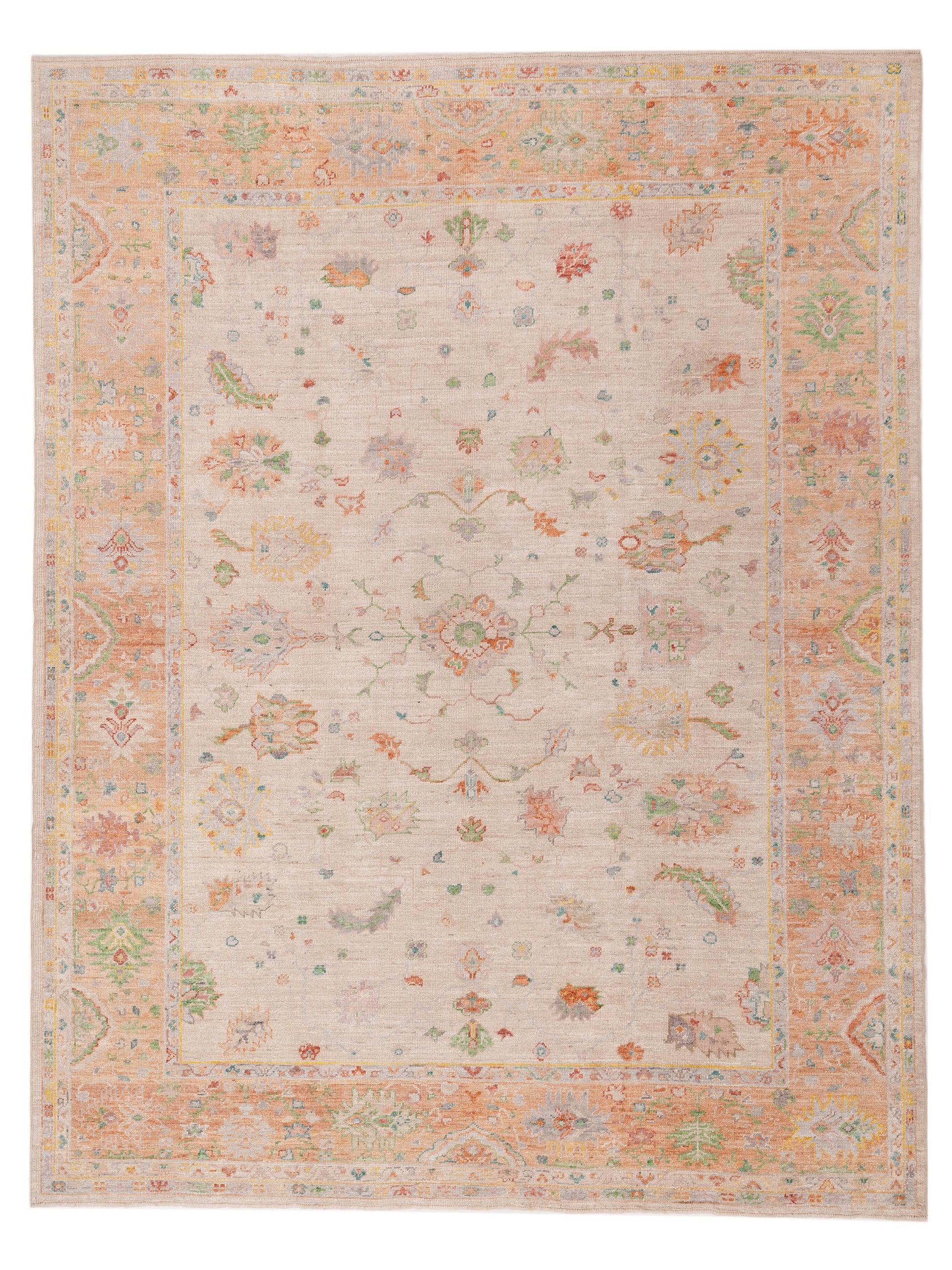 Anadol Angora Oushak  Beige Salmon Traditional