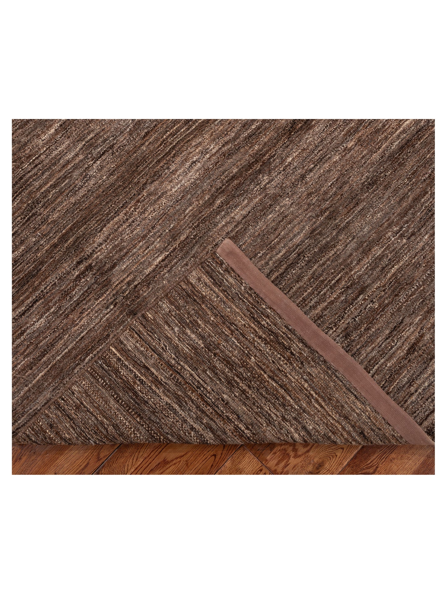 Tibetino 154021 Brown Brown 4.6x6.8 Hand Knotted Rug