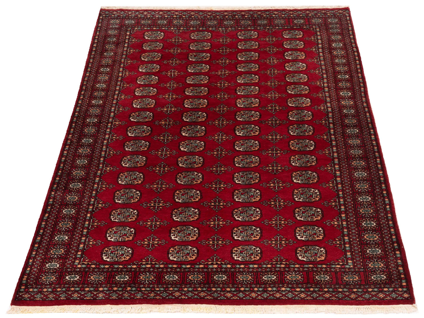 Bokhara 141396 Red Red 4.11x7.8 Hand Knotted Rug
