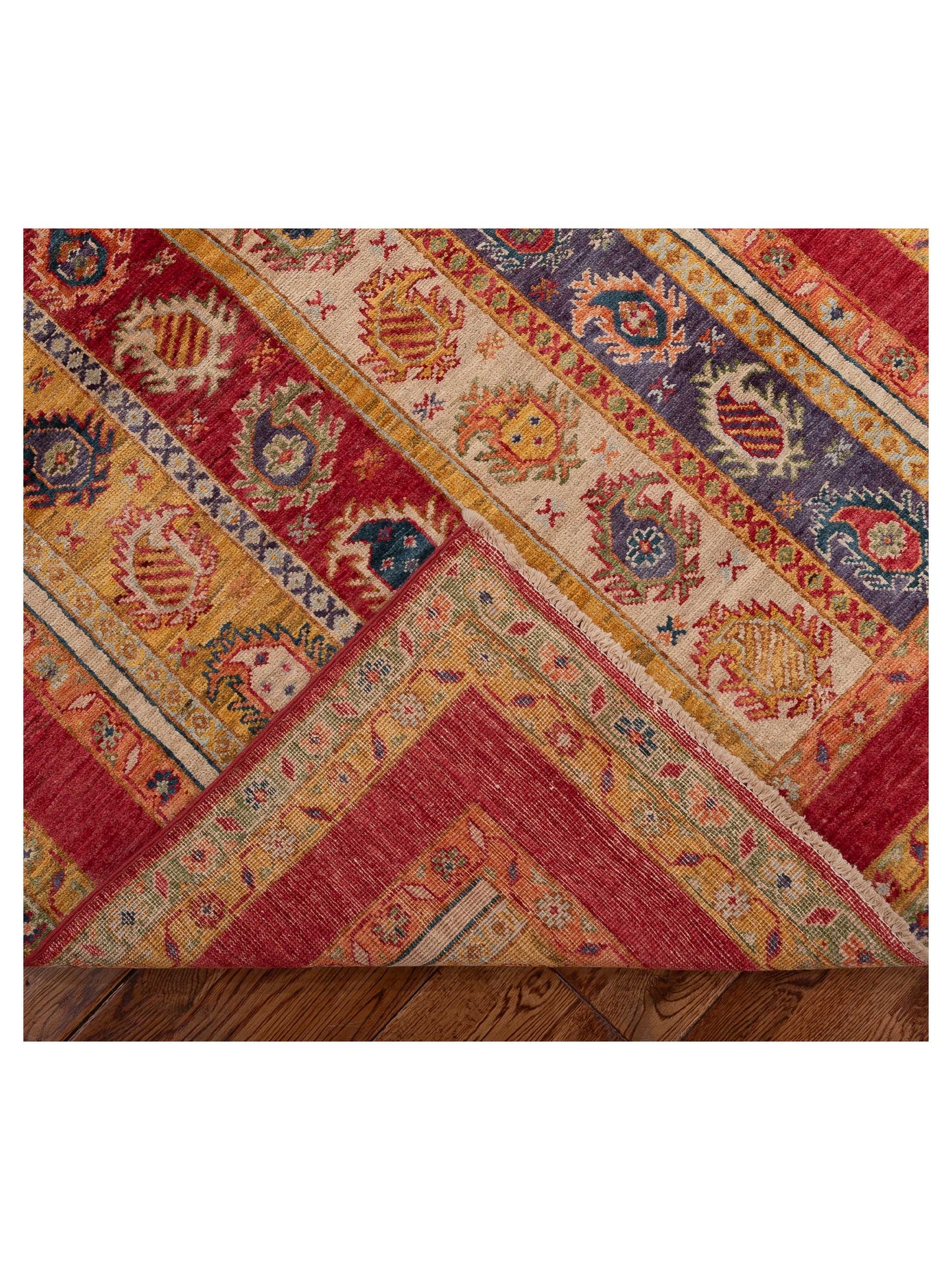 Shawl 119976 Multi 3.11x5.10 Hand Knotted Rug