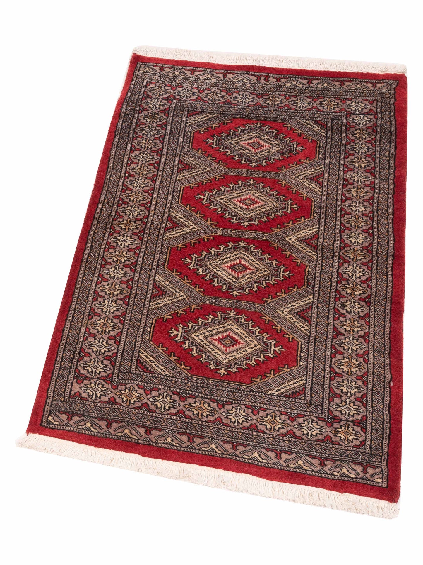 Bokhara 146610 Red Pink 2.7x4.4 Hand Knotted Rug