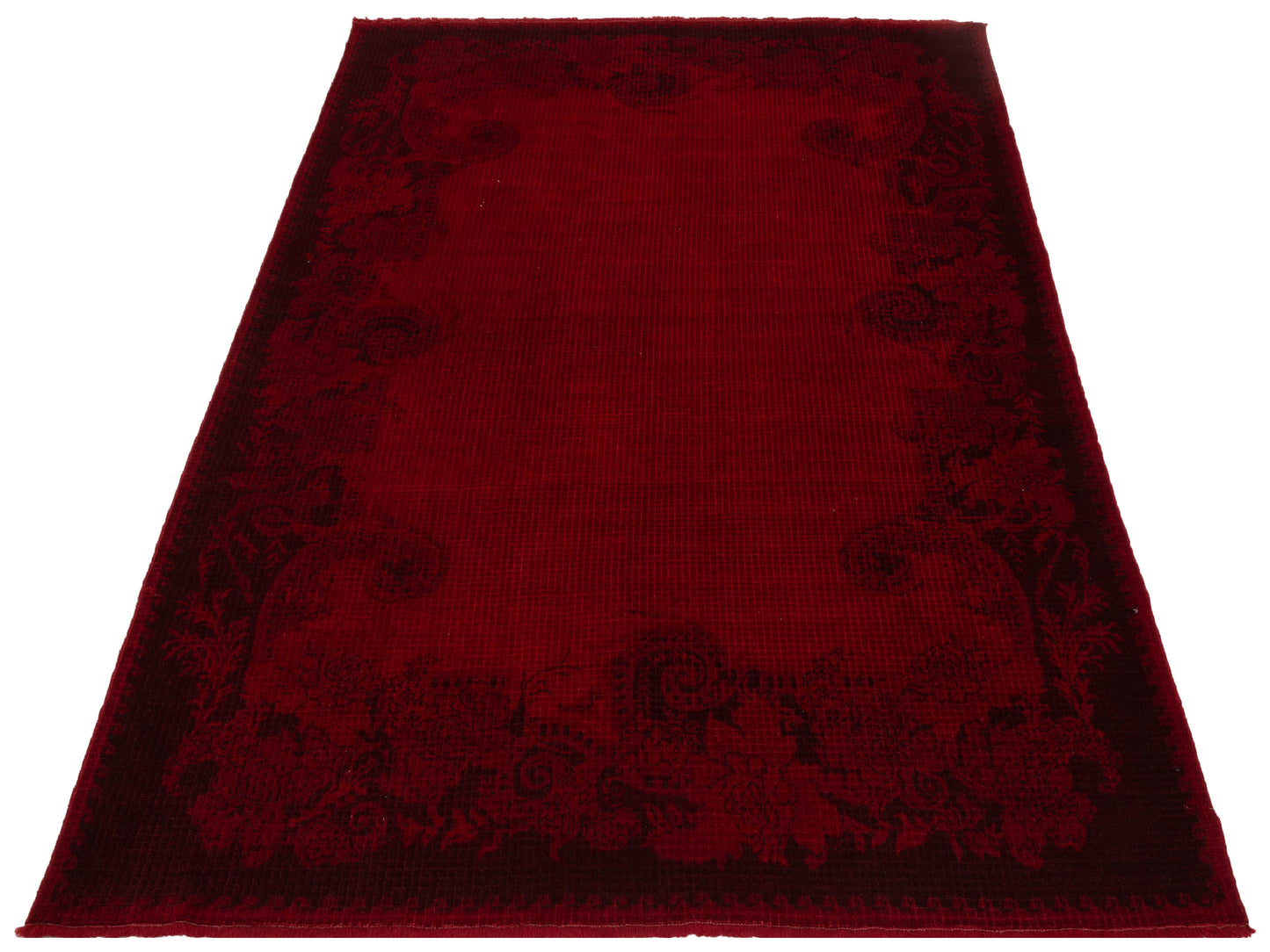 Vintage 108993 Red 6.10x9 Hand Knotted Rug