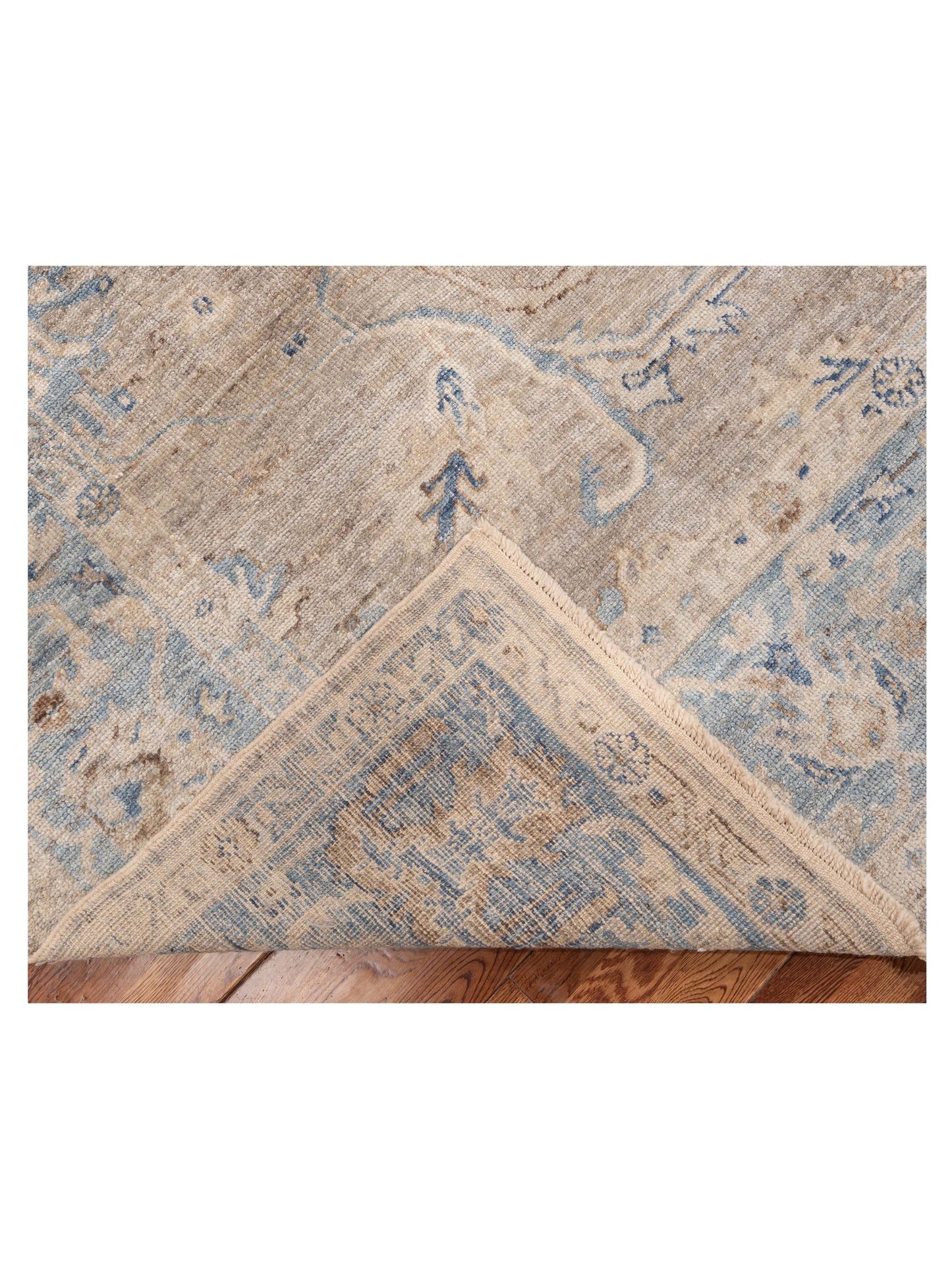 Angora Oushak 154237 Gray Blue 9x11.6 Hand Knotted Rug