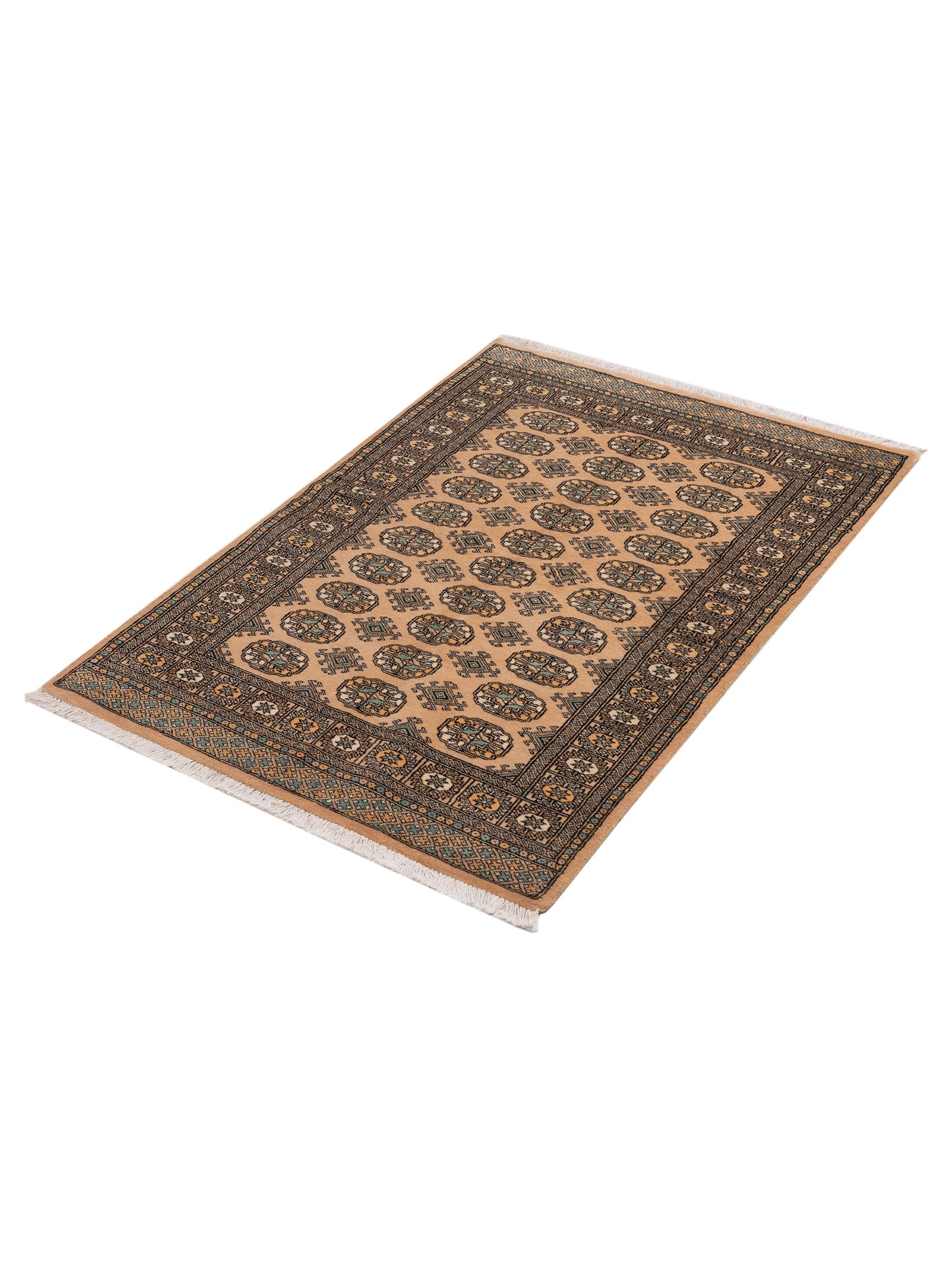 Bokhara 151386 Beige Beige 4.1x6.2 Hand Knotted Rug
