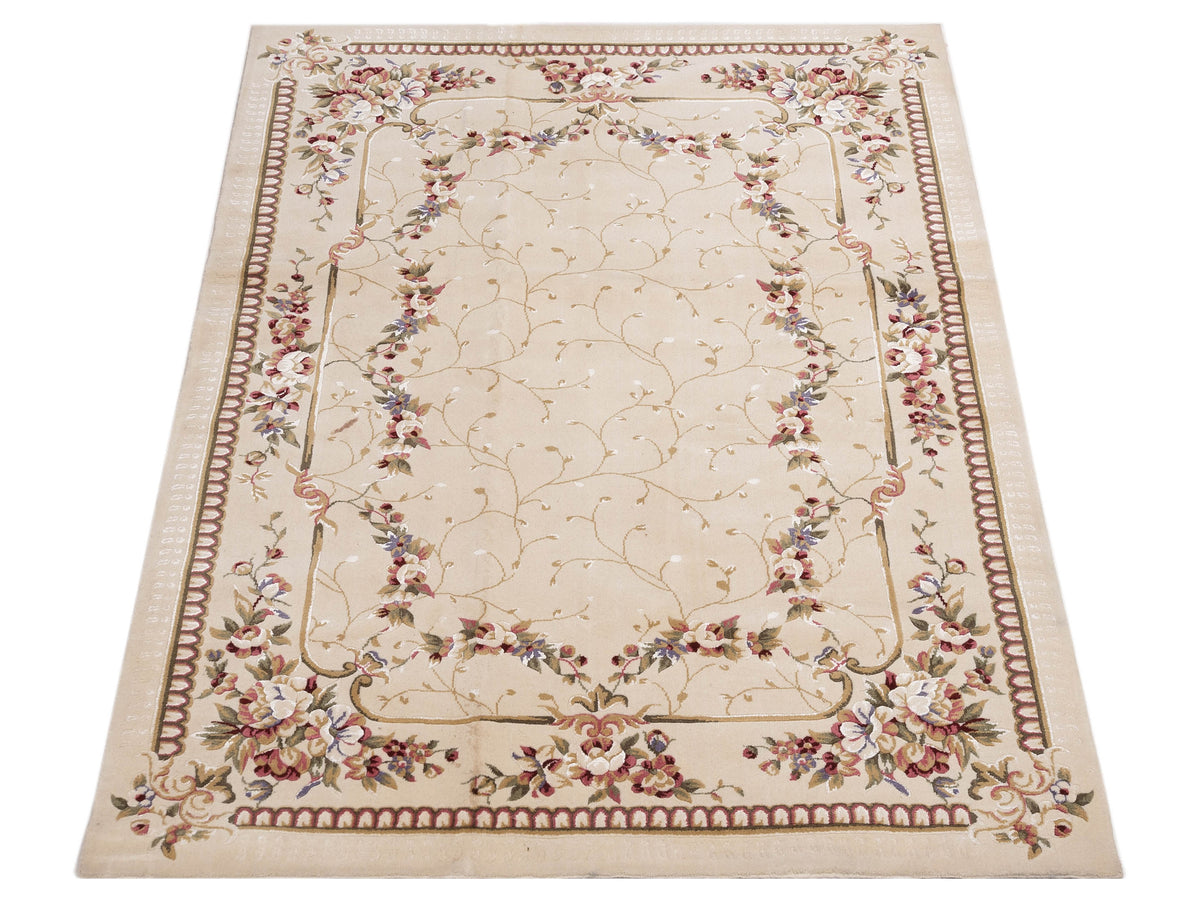 Alara 142965 Ivory 5.2x7.5 Machine Made Rug