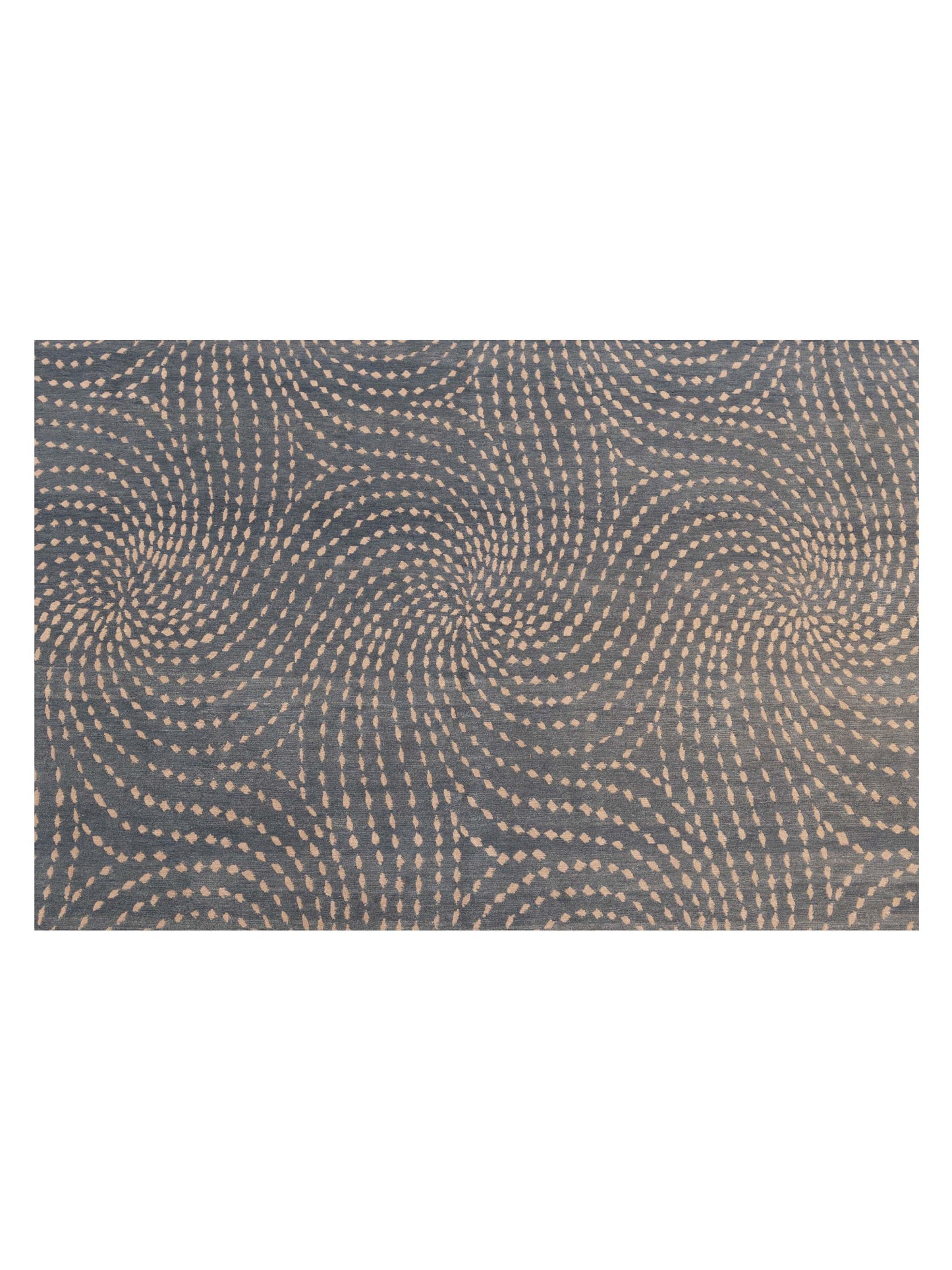 Nepalese 104157 Blue Gray 9x12 Hand Knotted Rug