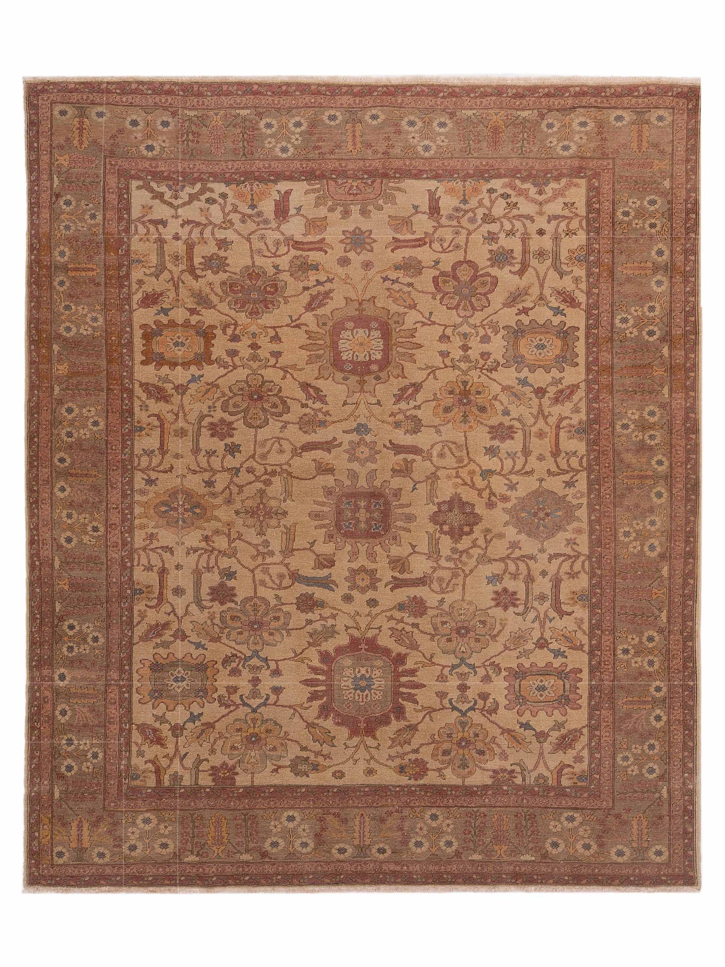 Pasha Turkish Elvan  Beige Light Green Traditional