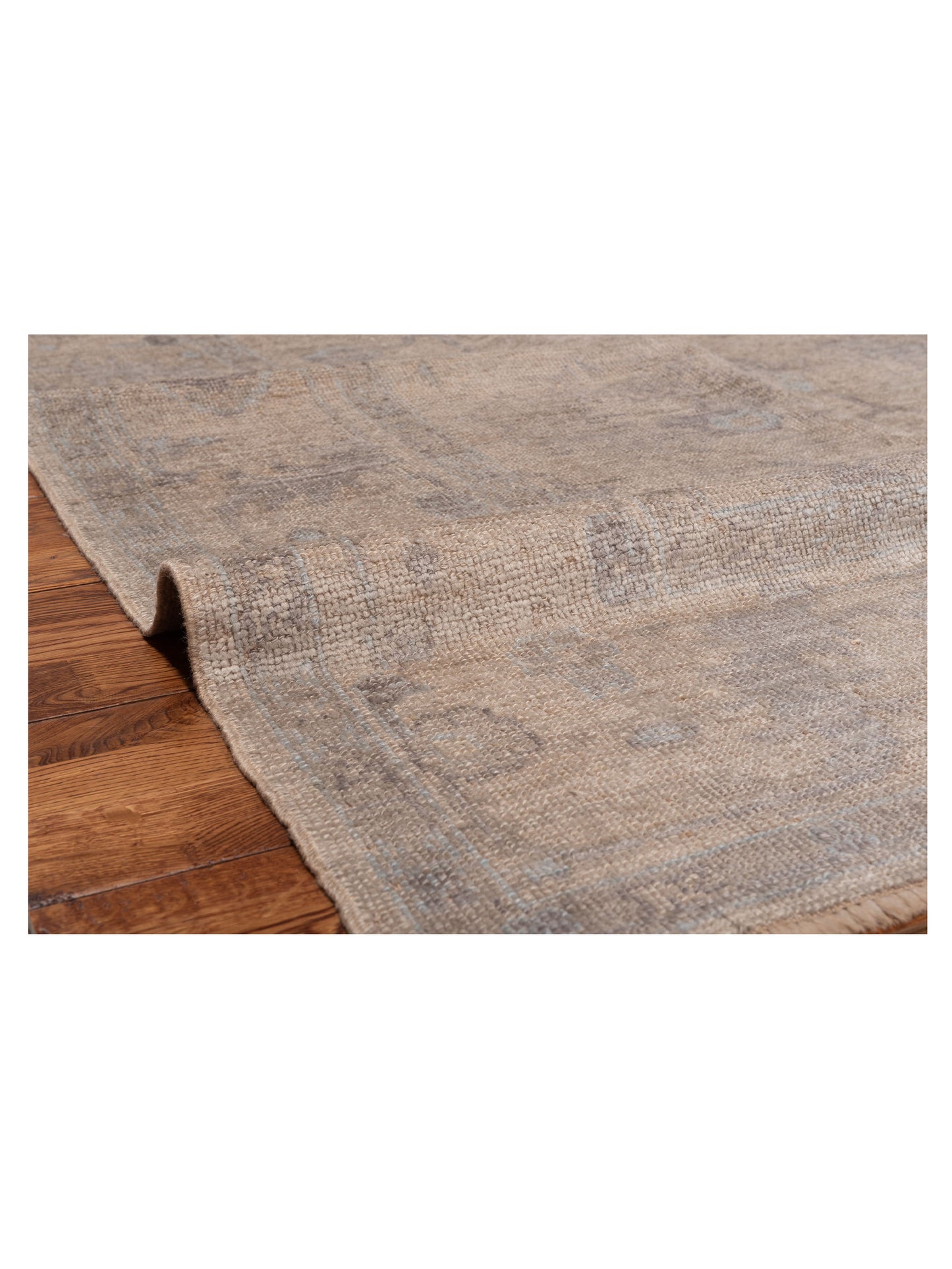 Angora Oushak 119551 Beige Beige 8.1x10.2 Hand Knotted Rug
