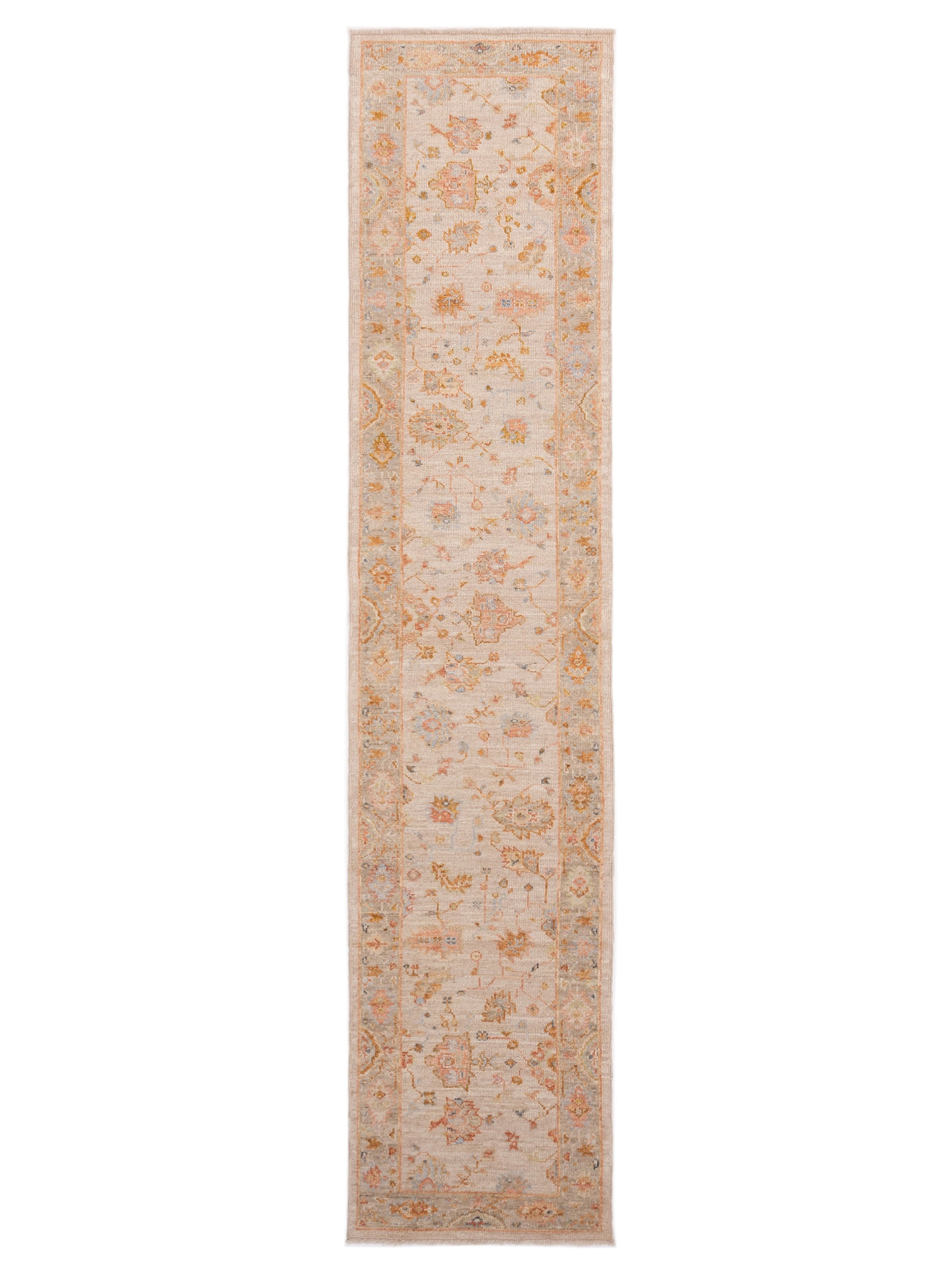 Anadol Angora Oushak  Ivory Silver Traditional