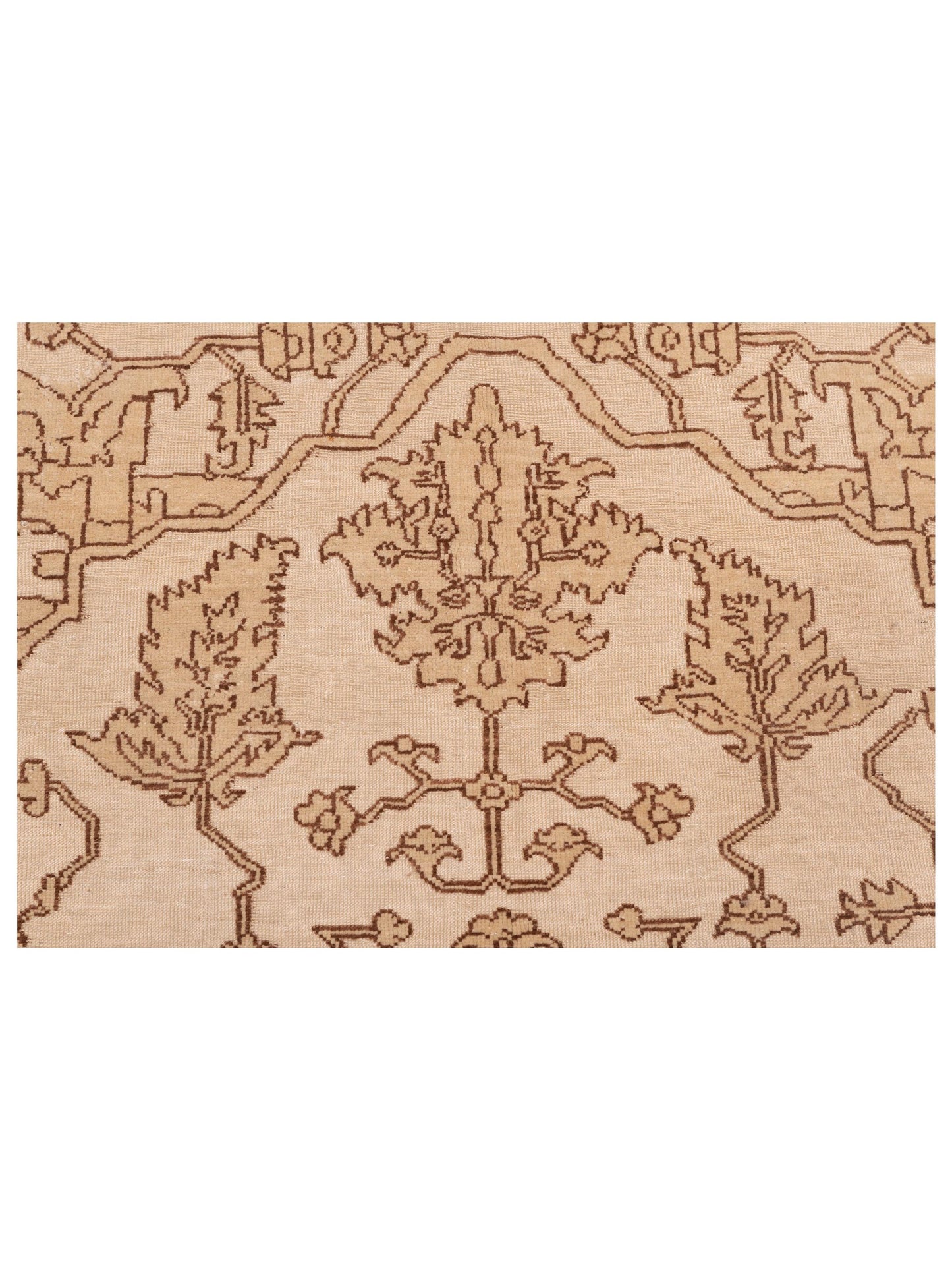Defne Agate Ivory Brown 6.5x9.1 Hand Knotted Rug