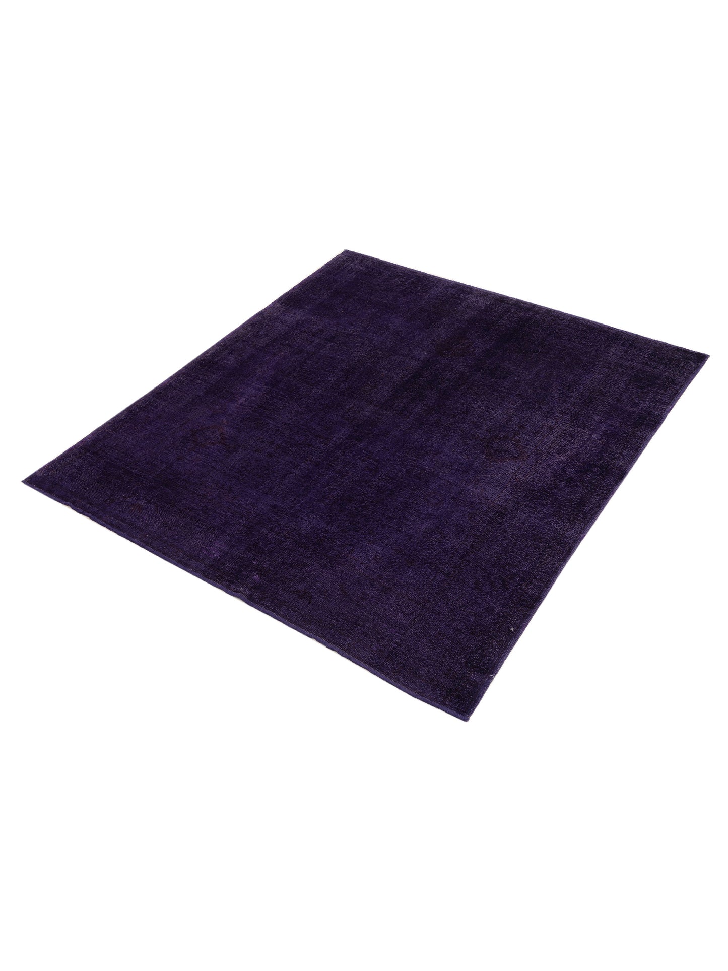 Vintage 111538 Purple 7.3x8.2 Hand Knotted Rug