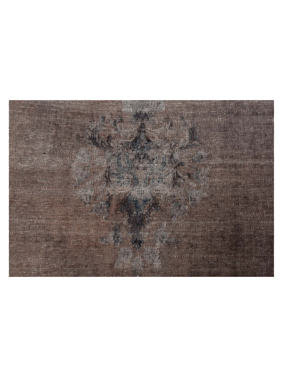 Vintage 130367 Dark Gray Gray 9.7x12.6 Hand Knotted Rug