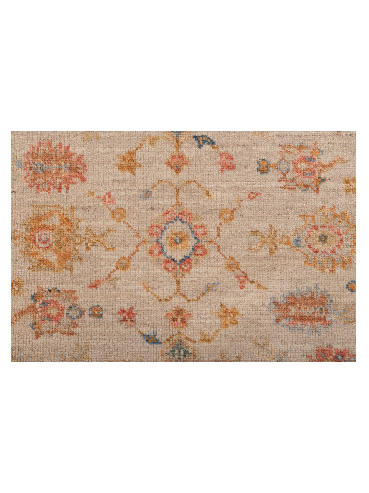 Angora Oushak 149594 Ivory Ivory 4x5.10 Hand Knotted Rug