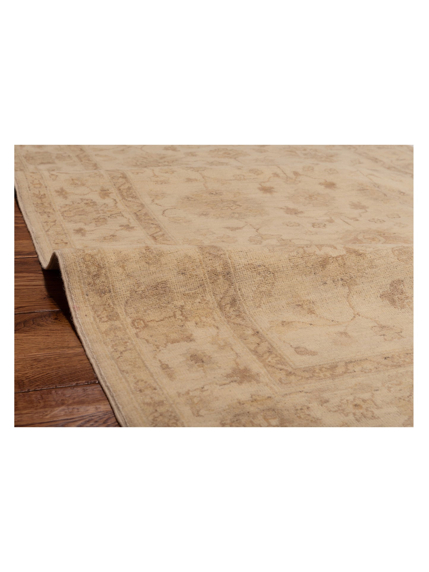 Laila 115233 Ivory Ivory 3.10x5.11 Hand Knotted Rug