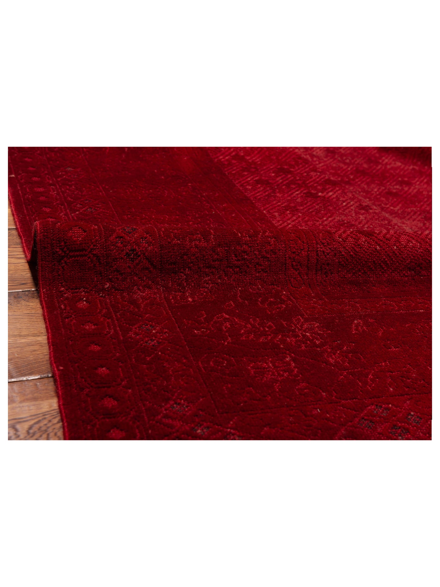 Vintage 108998 Red 6.10x8.8 Hand Knotted Rug