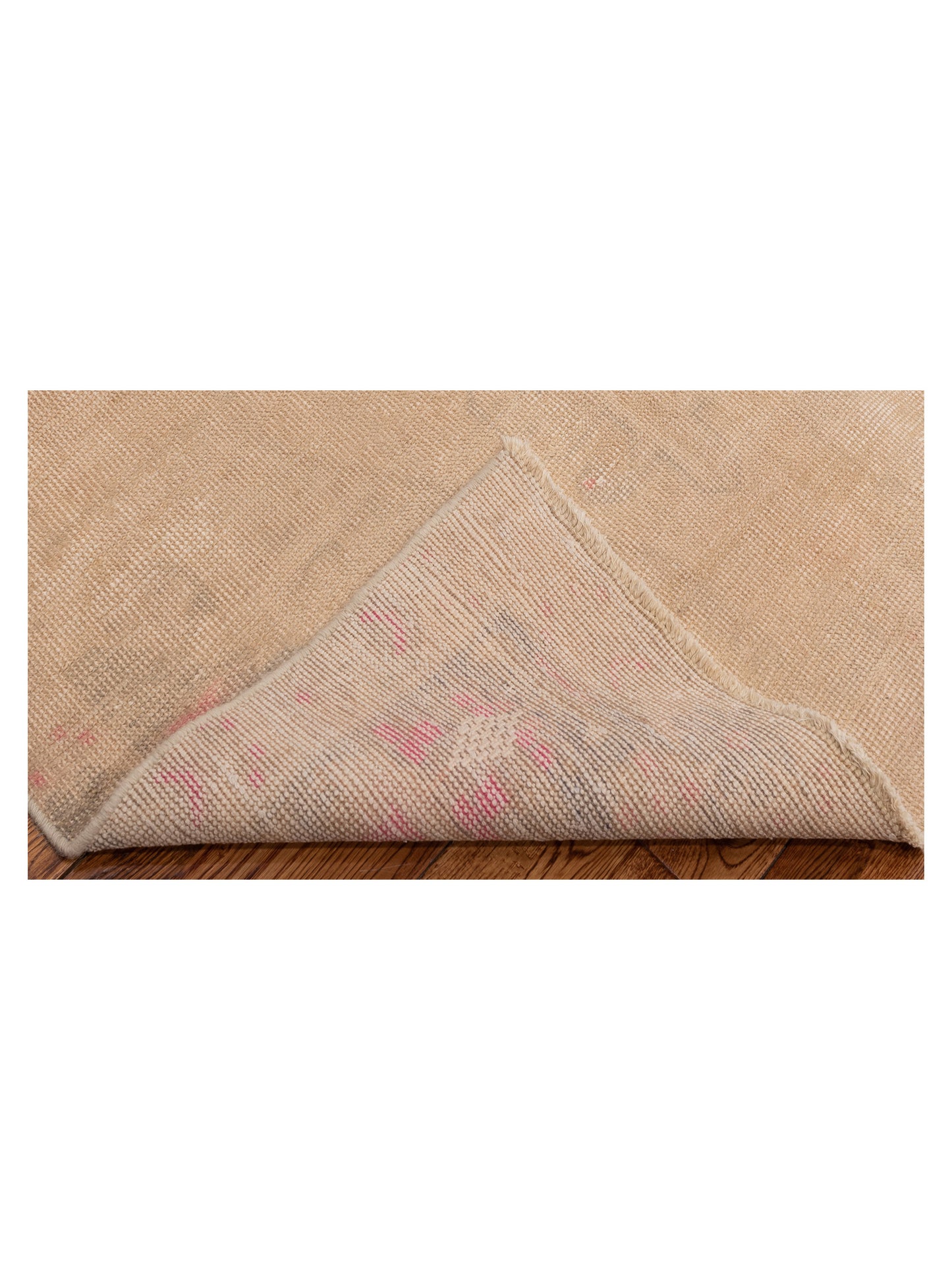 Vintage 131120 Beige 4x7.4 Hand Knotted Rug