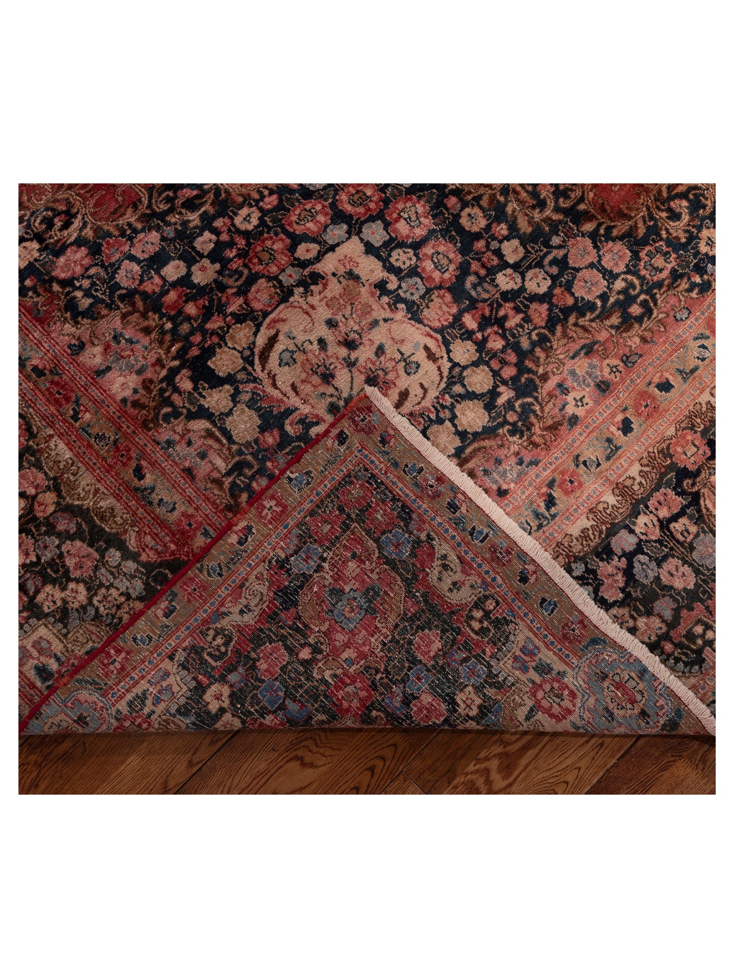 Persian 153628 Red Navy 8.10x12.3 Hand Knotted Rug