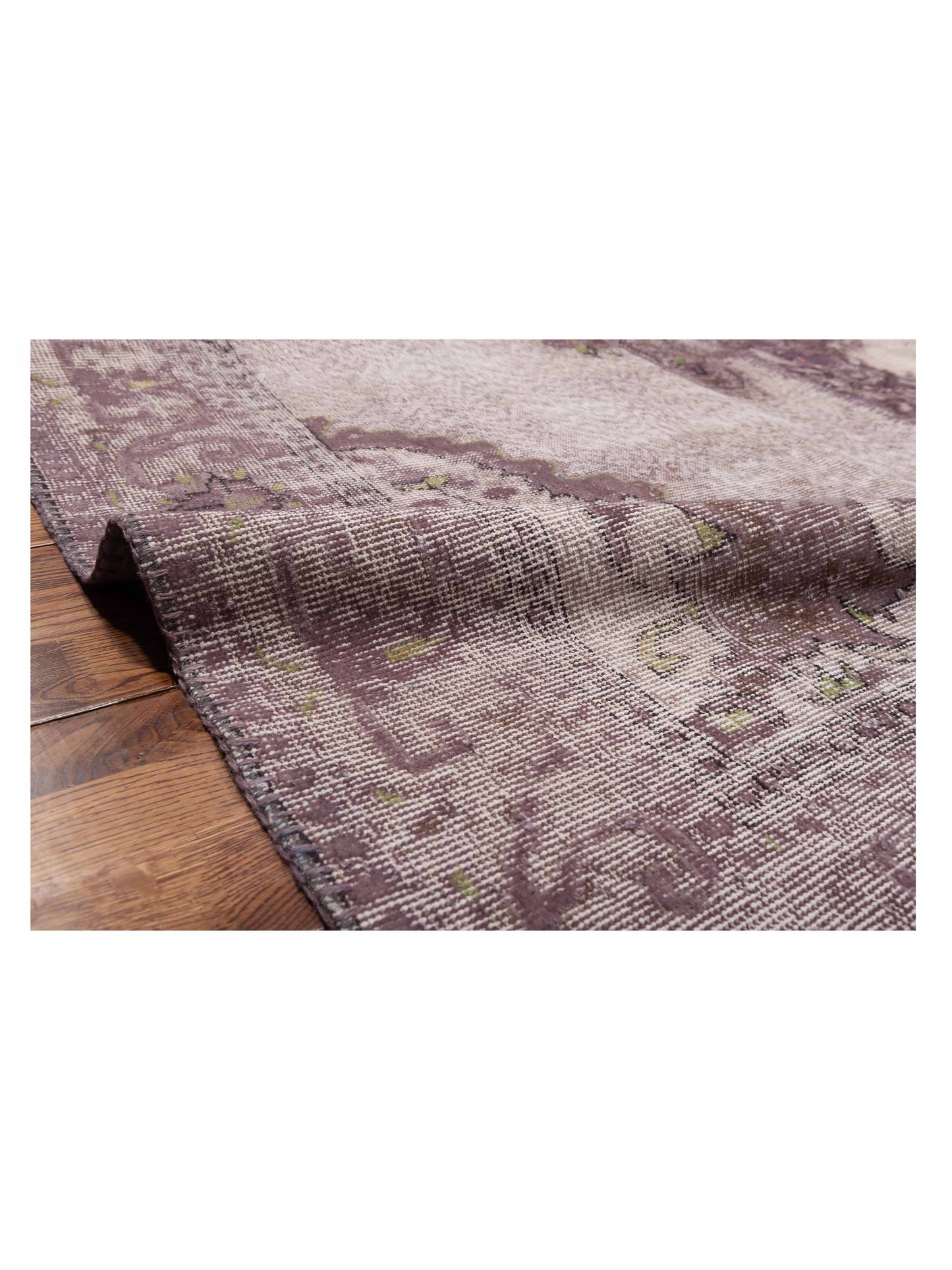 Turkish Vestige Patchwork 146026 Purple 9.1x12 Hand Knotted Rug