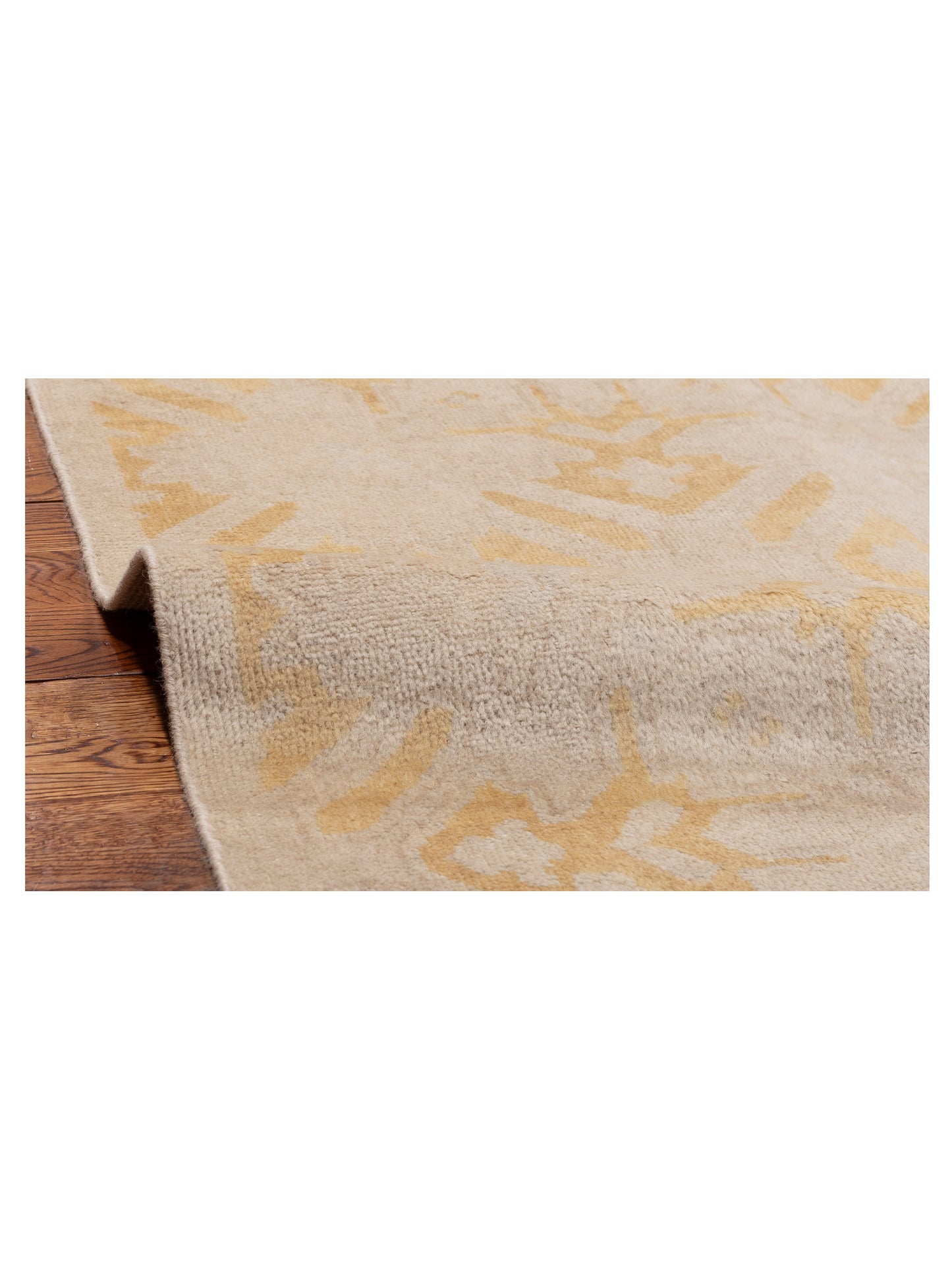 Evren 122224 Silver Gold 9x12 Hand Knotted Rug