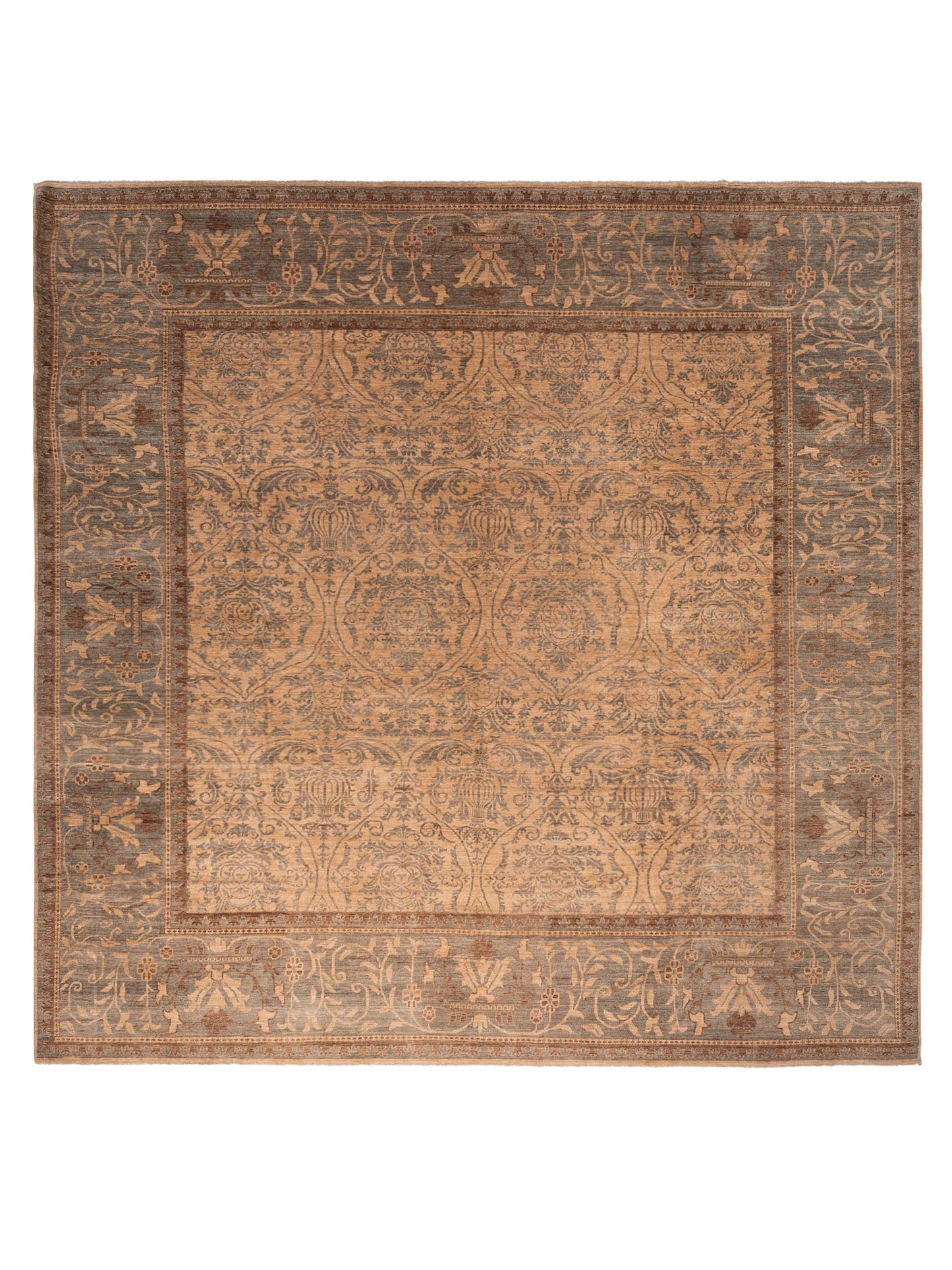 Pasha Elvan  Beige Green Traditional