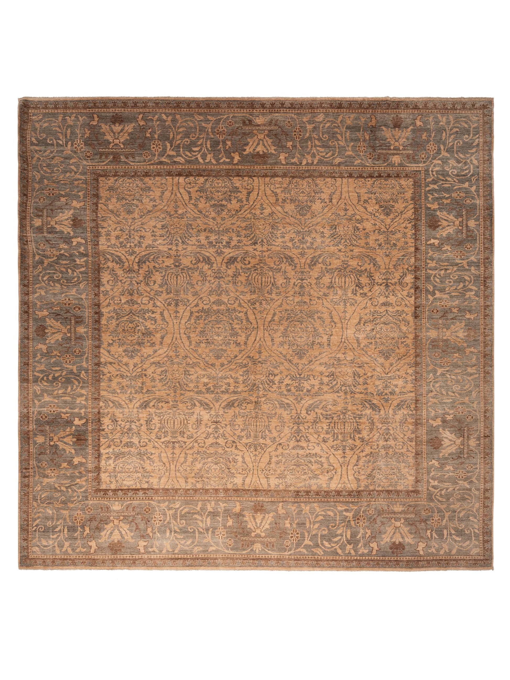 Pasha Elvan  Beige Green Traditional