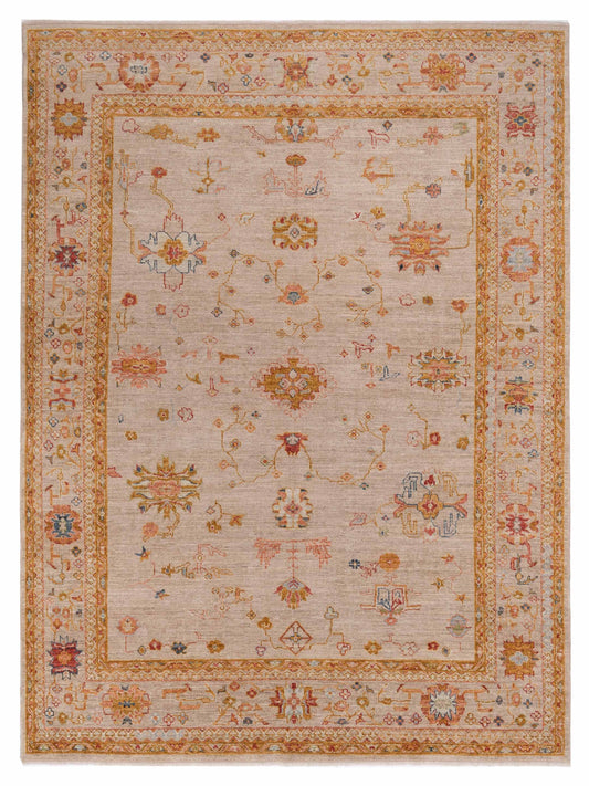 Anadol Angora Oushak  Ivory Silver Traditional