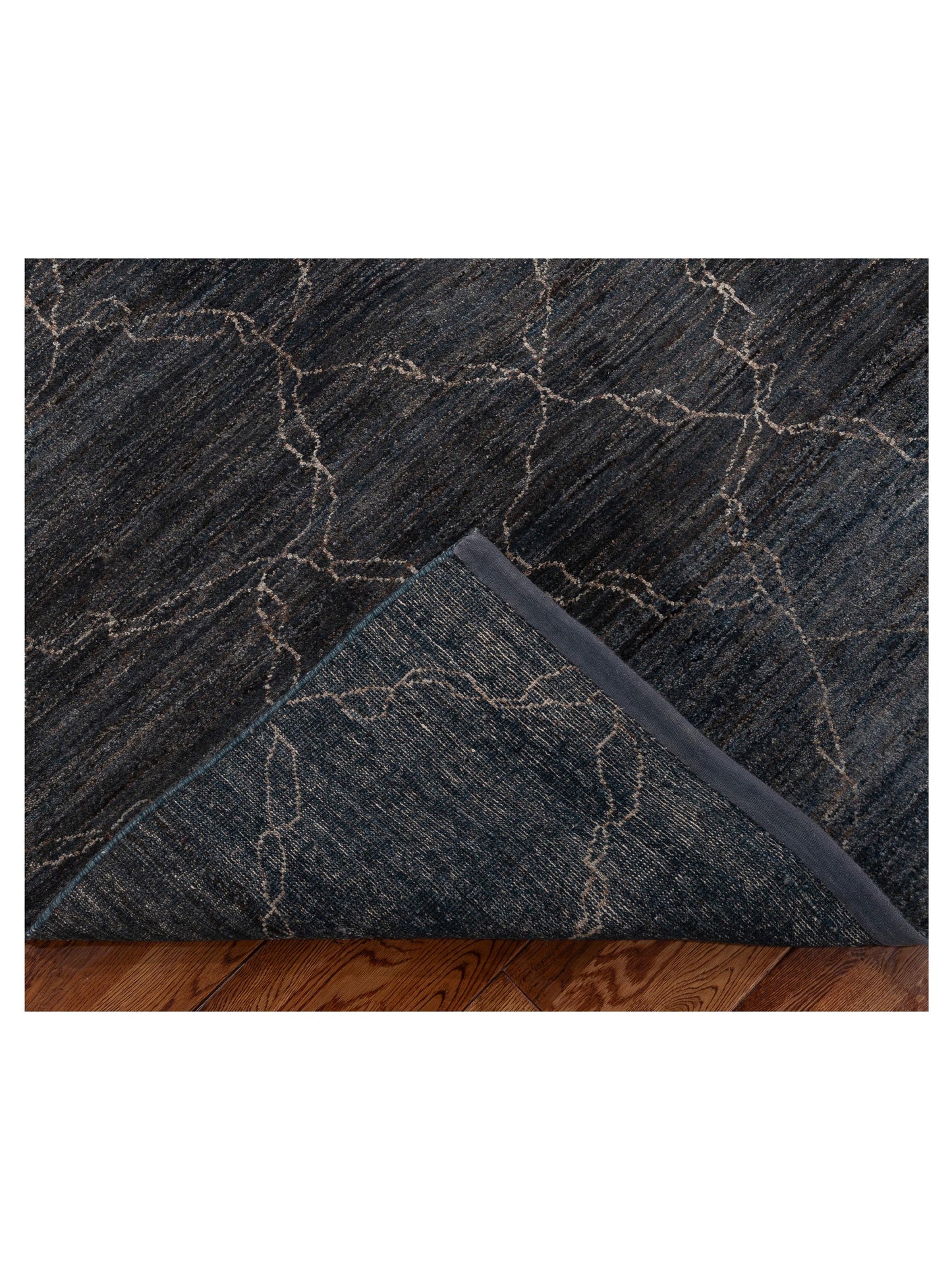 Tibetino 154005 Blue Blue 6x8.8 Hand Knotted Rug