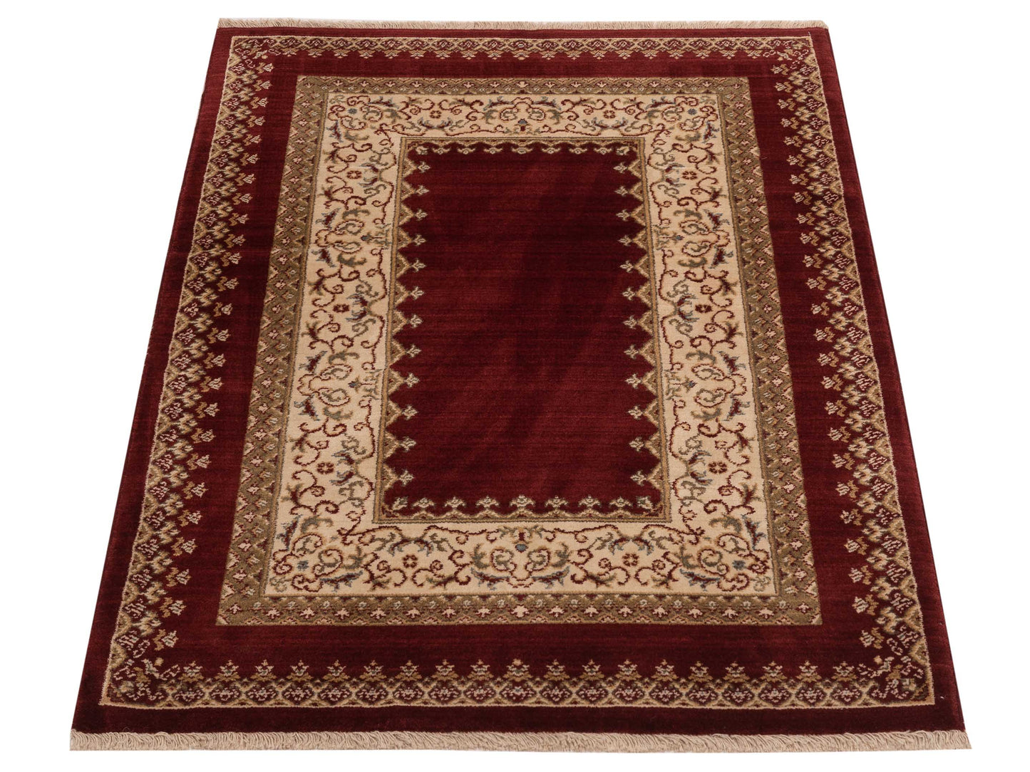 Alara 146348 Red Red 4x5.3 Machine Made Rug