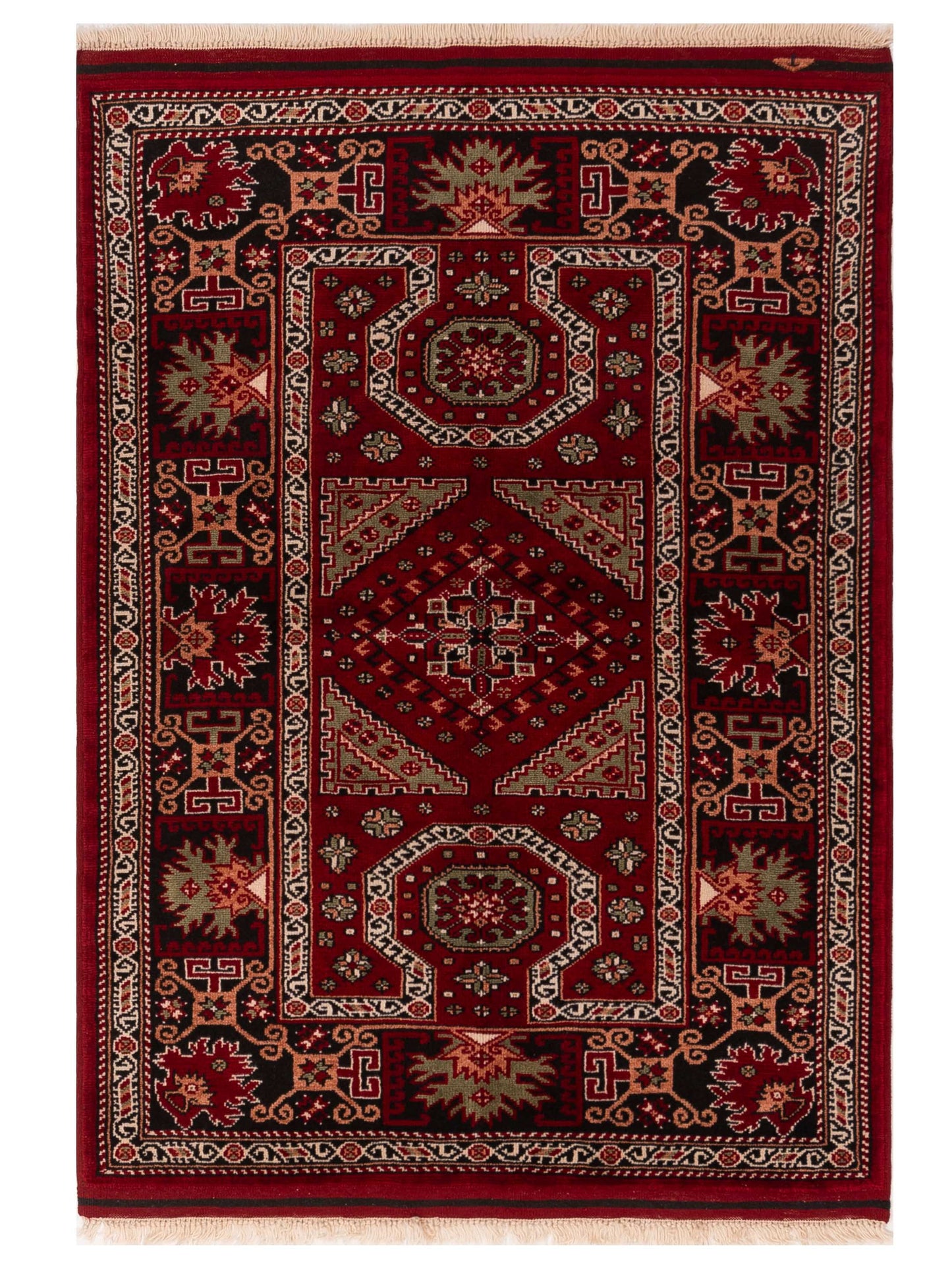 Pasha Turkish Shirwan  Red Black Traditional