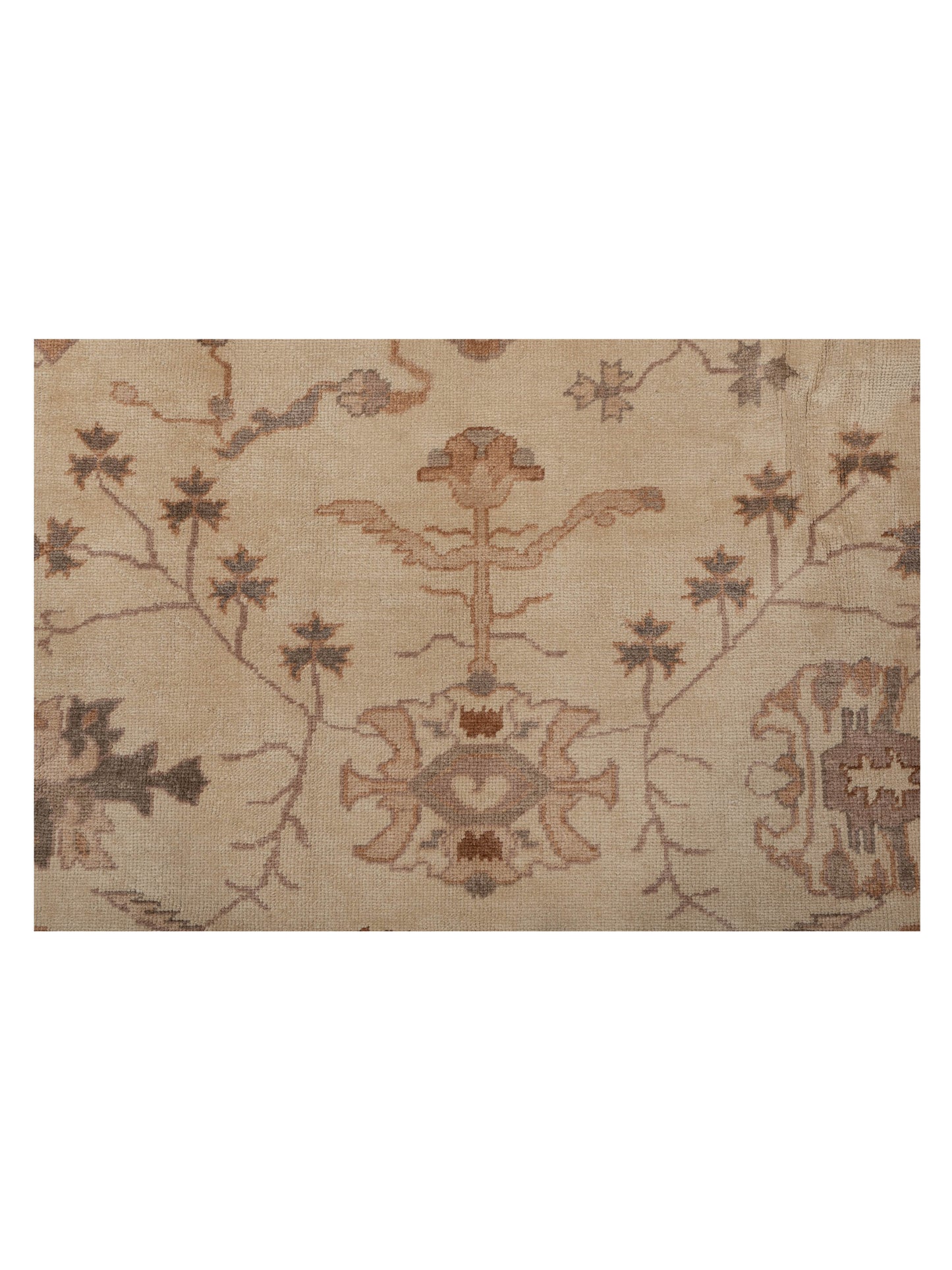Anadol Oushak 108092 Cream Cream 9x11.6 Hand Knotted Rug