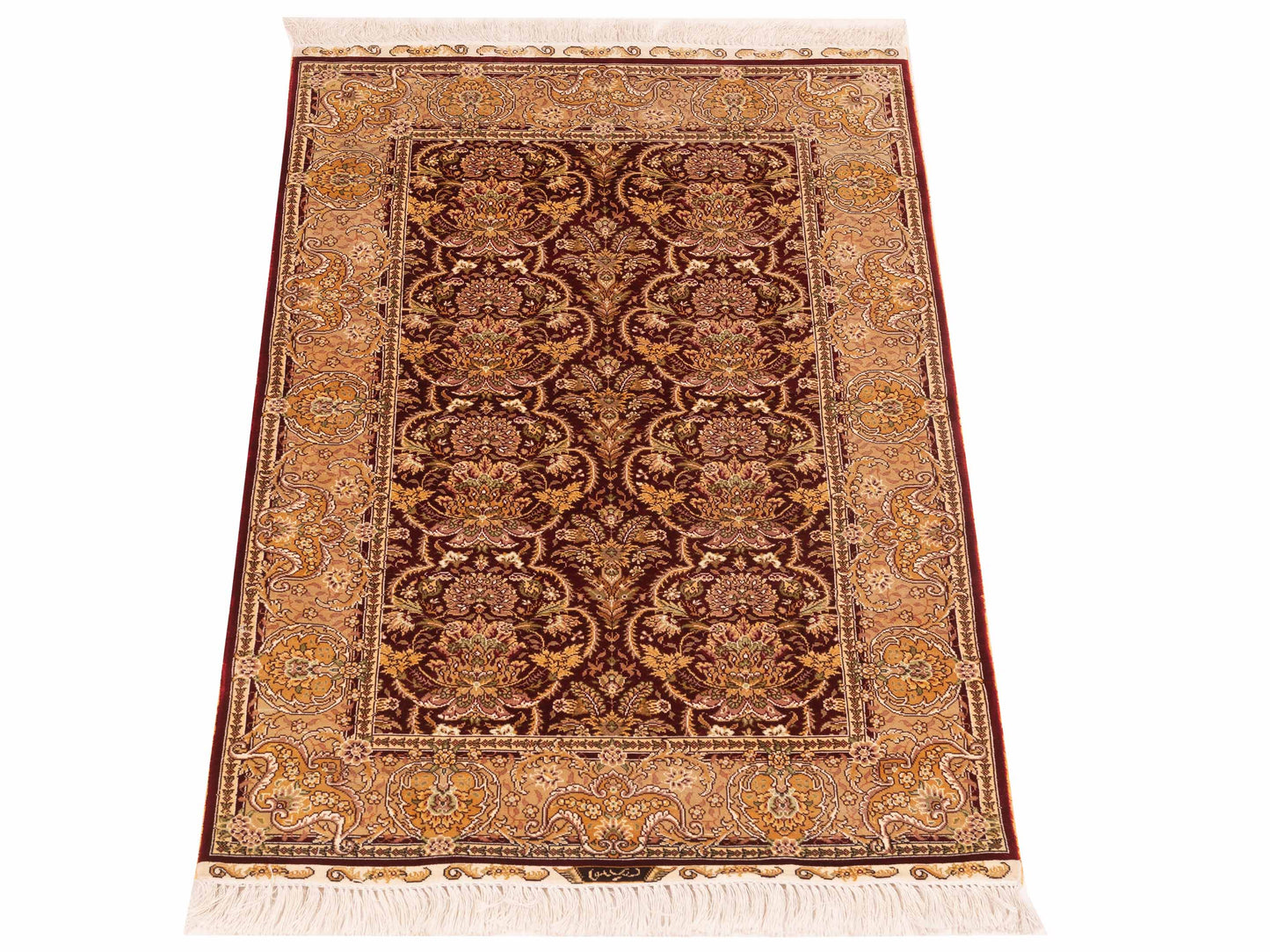 Elegance 146831 Red Beige 2.5x4 Hand Knotted Rug