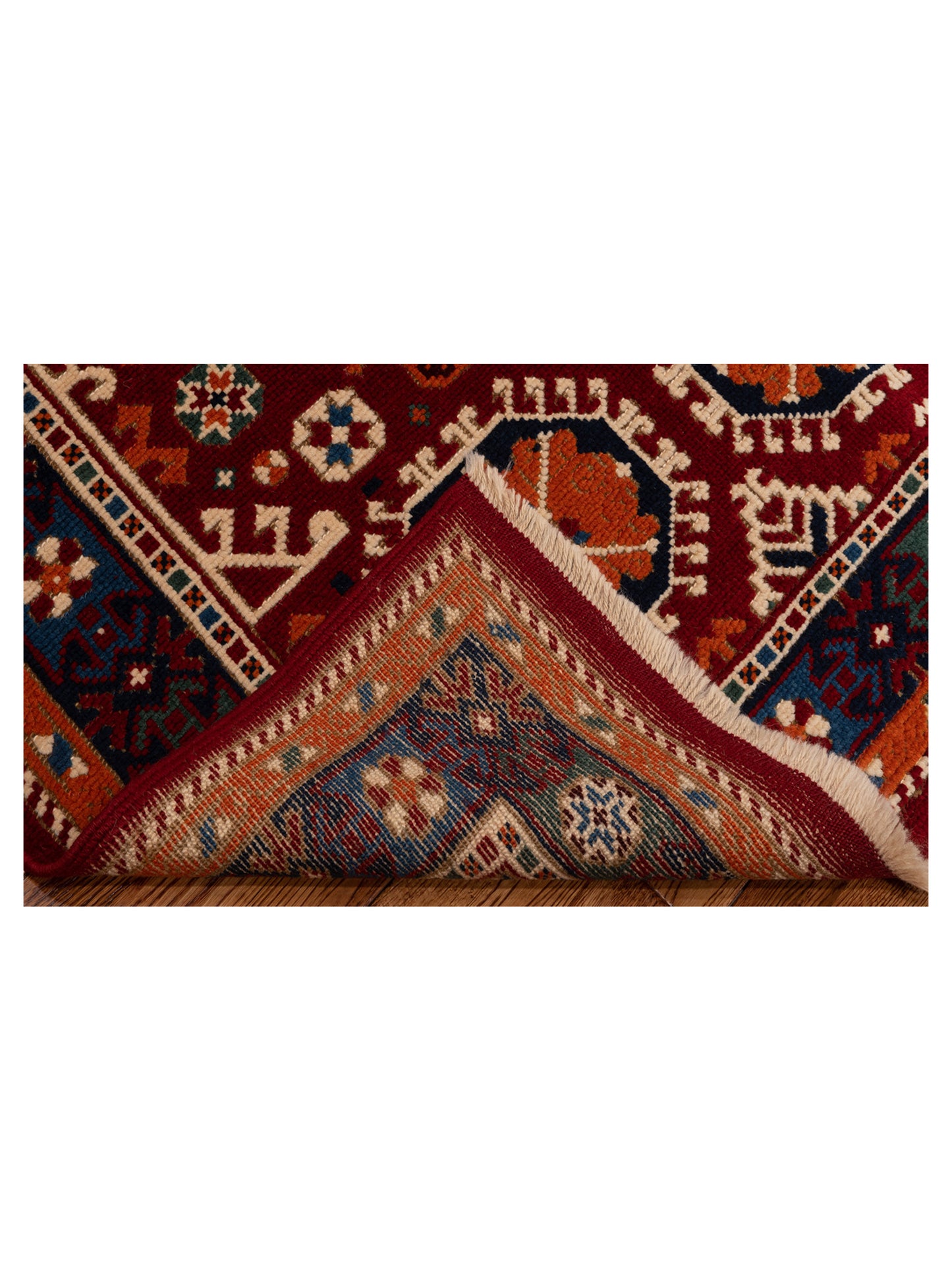 Turkish Shirwan 145241 Red Orange 4.2x5.7 Hand Knotted Rug