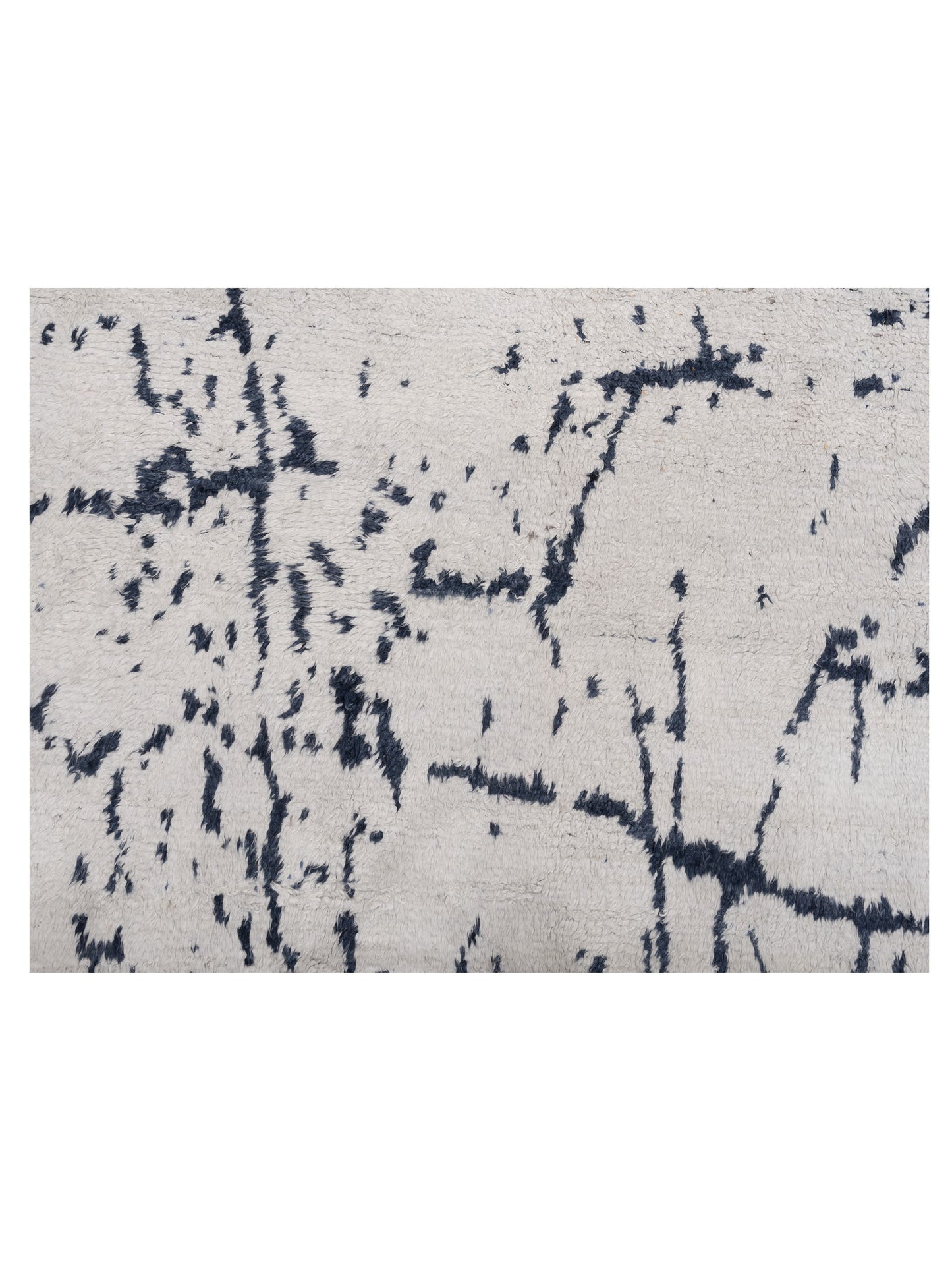 Atlas 150394 Ivory Blue 7.10x9.6 Hand Knotted Rug