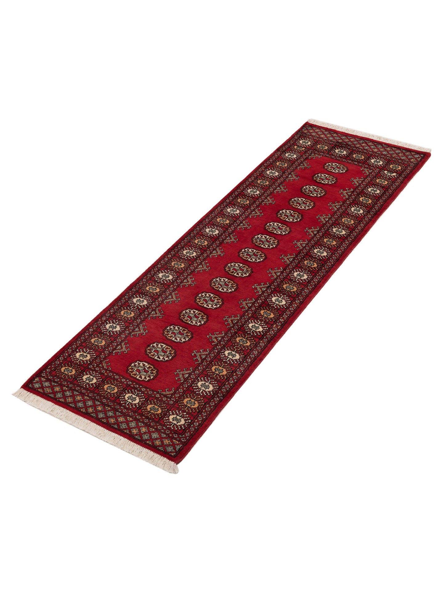 Bokhara 153412 Red Red 2.7x8 Hand Knotted Rug