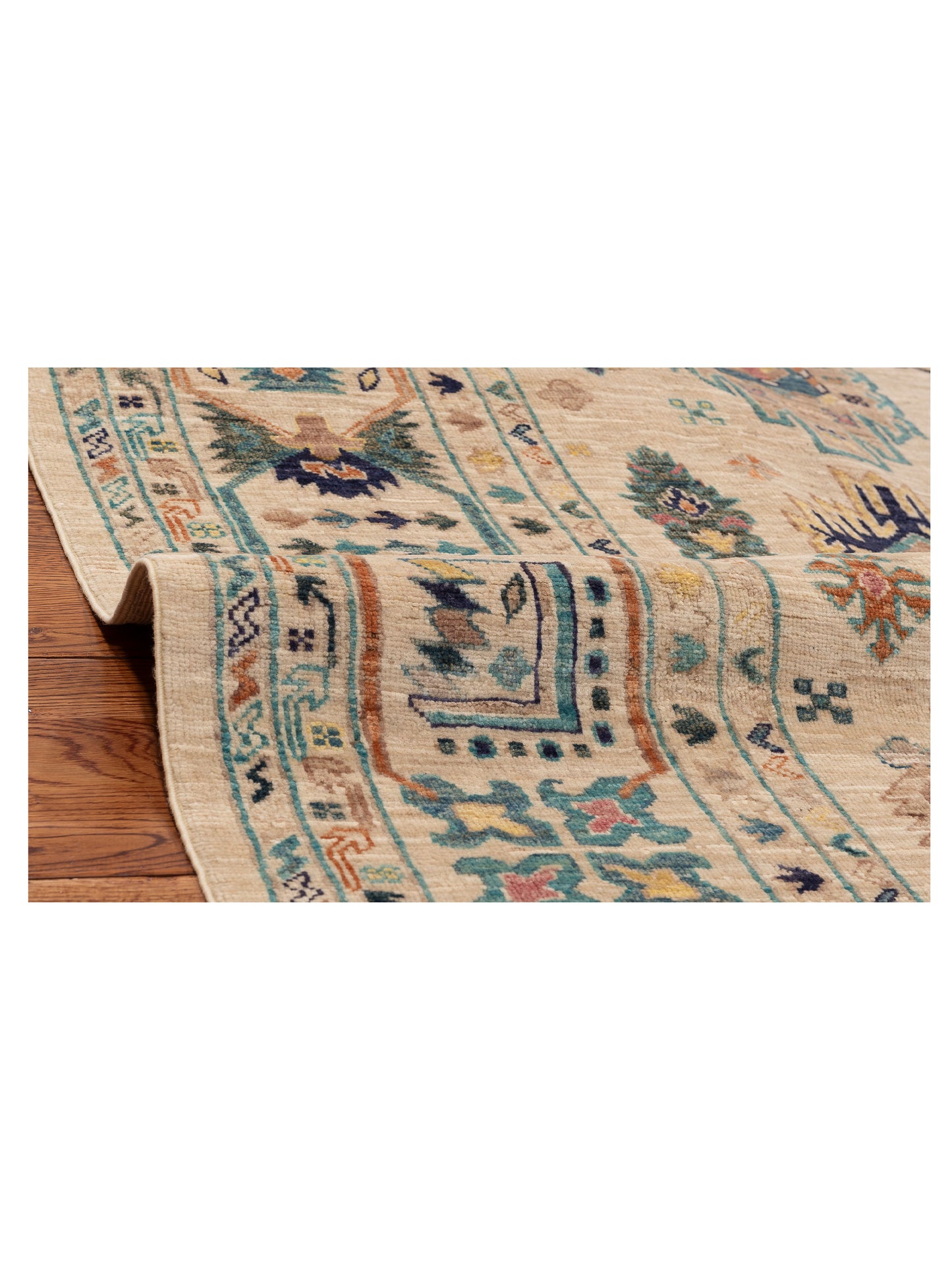 Artisan Kars 153563 Ivory Ivory 6.9x9.7 Hand Knotted Rug