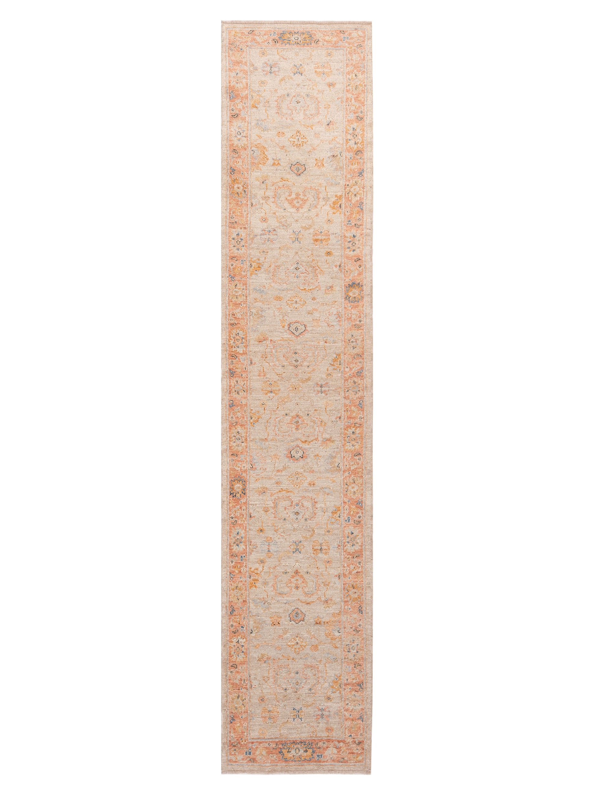 Anadol Angora Oushak  Ivory Rust Traditional