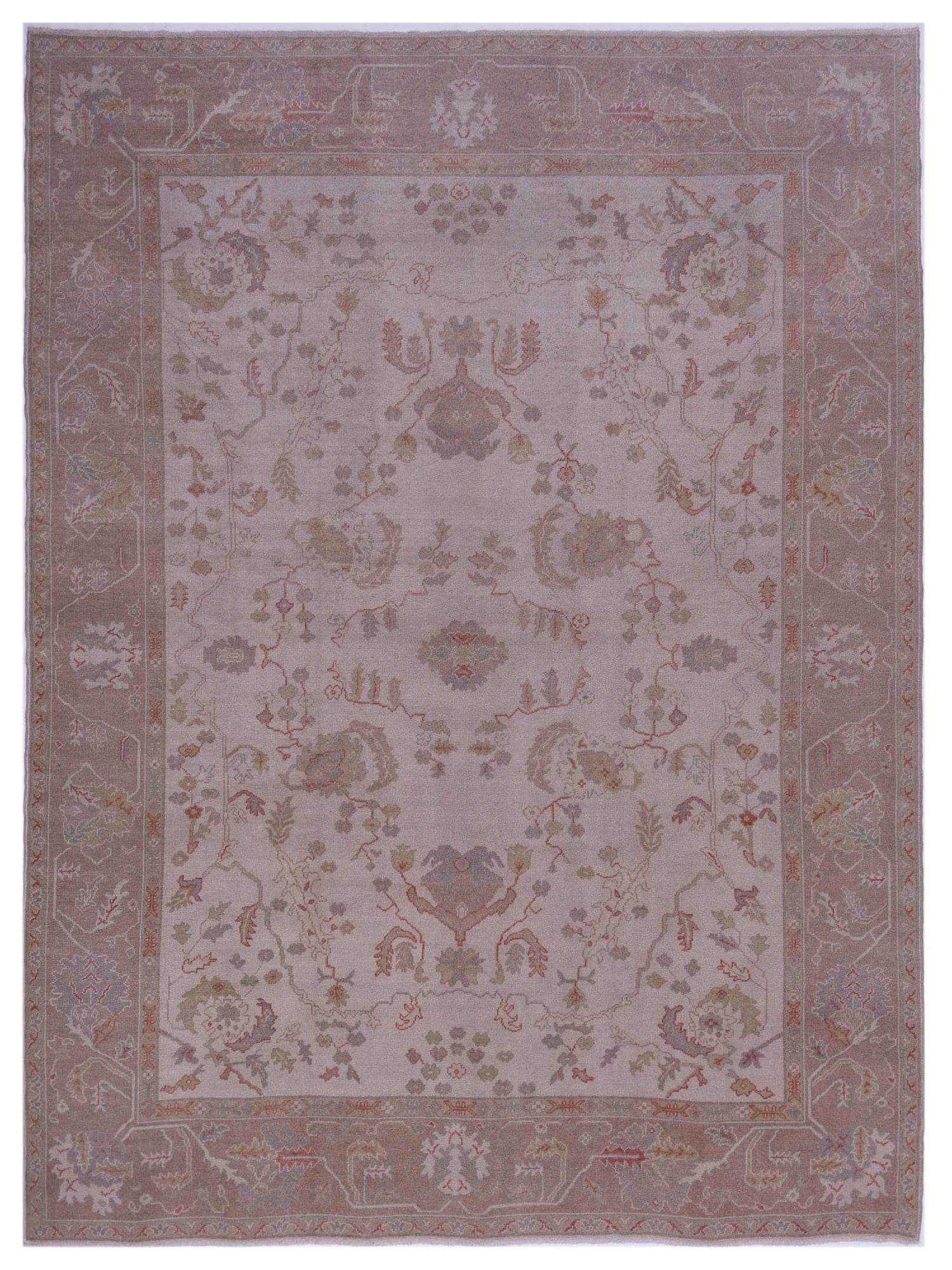 Pasha Anadol Oushak  Ivory Light Brown Transitional