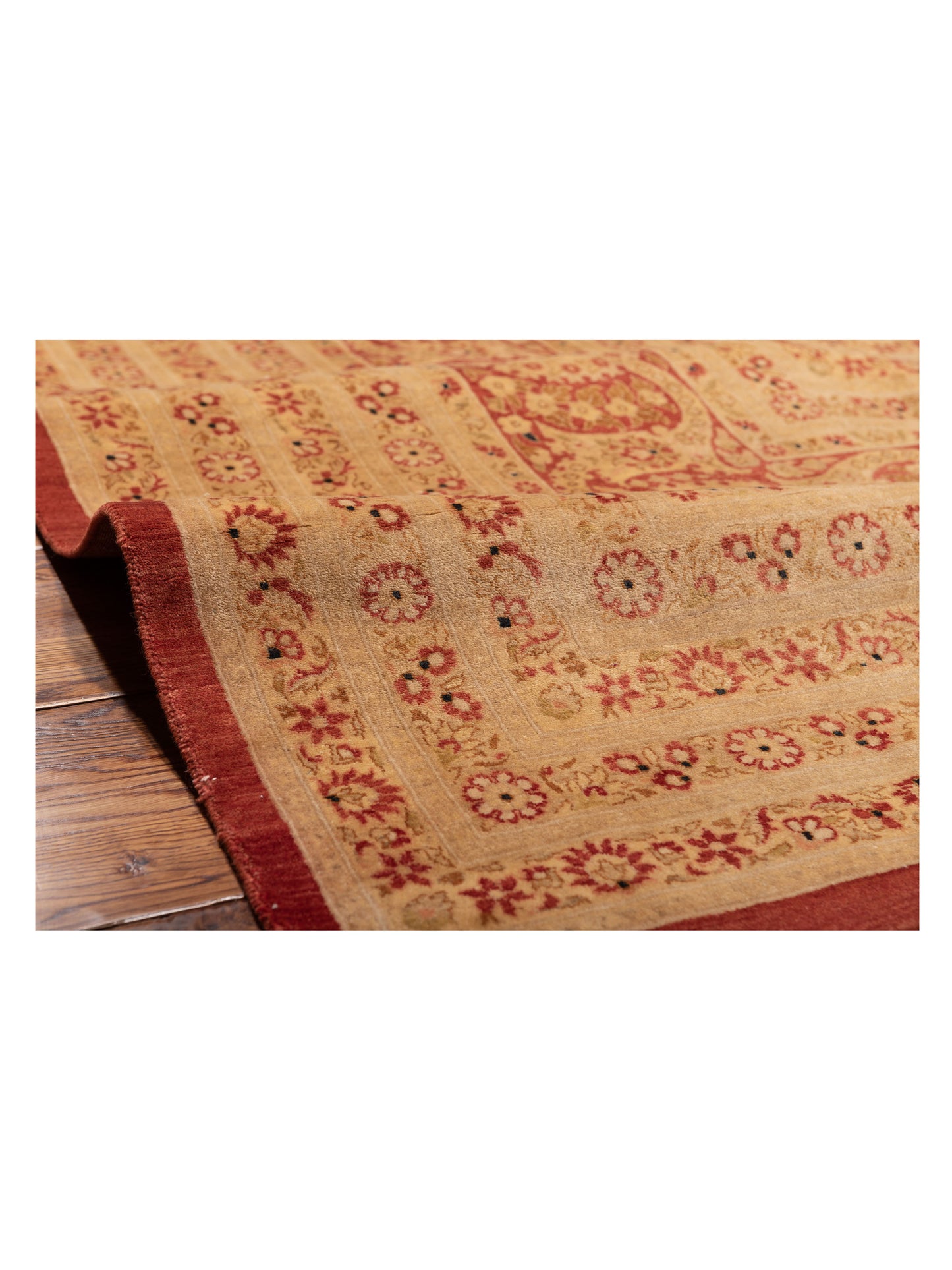 Haji Jalili 111368 Rust Cream 12x15.3 Hand Knotted Rug