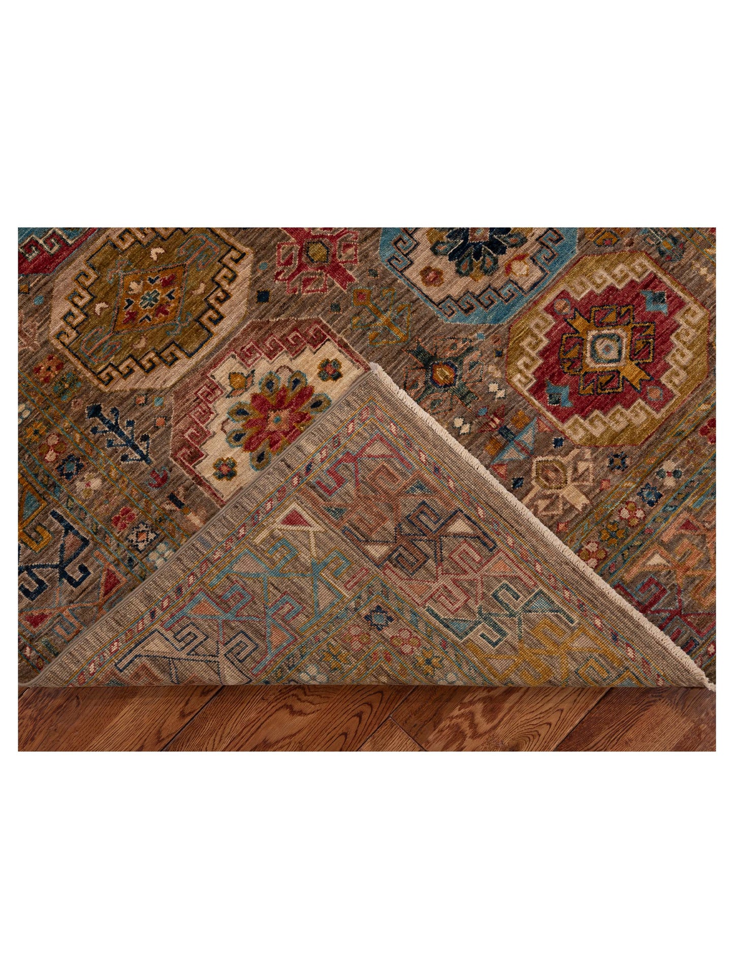 Artisan Kars 152174 Brown Brown 4.11x6.9 Hand Knotted Rug