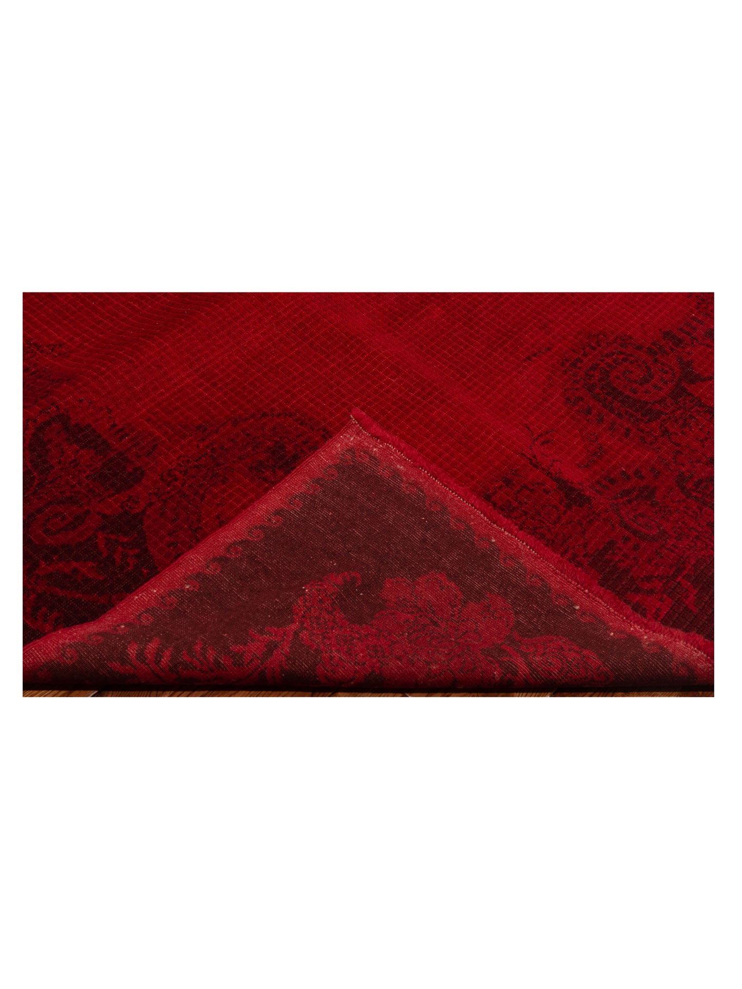 Vintage 108993 Red 6.10x9 Hand Knotted Rug