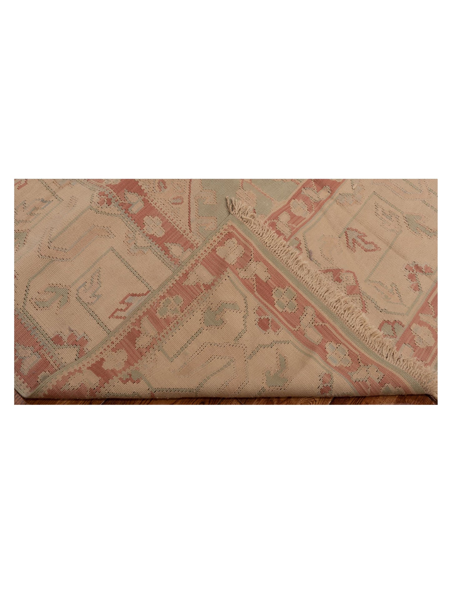 Transilvanian Kilim 64872 Green Beige 11.2x15.6 Hand Woven Rug