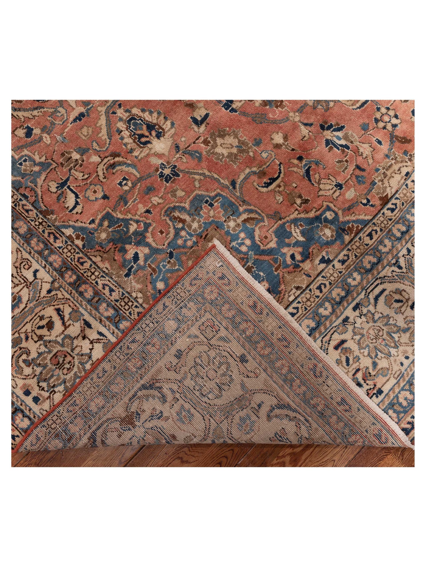Persian 154384 Rust Ivory 10.1x13.8 Hand Knotted Rug
