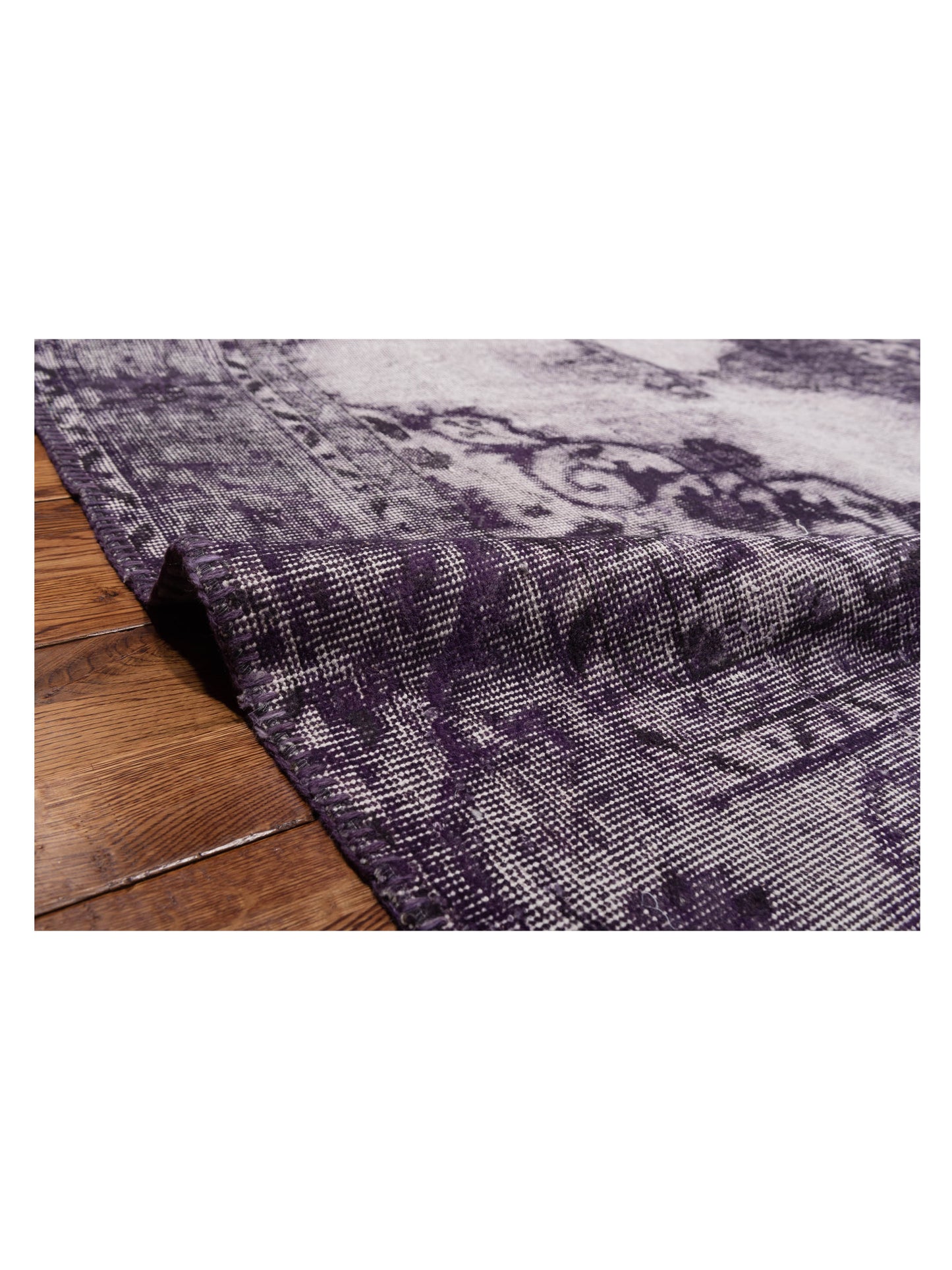 Turkish Vestige Patchwork 146025 Purple 10x13.11 Hand Knotted Rug