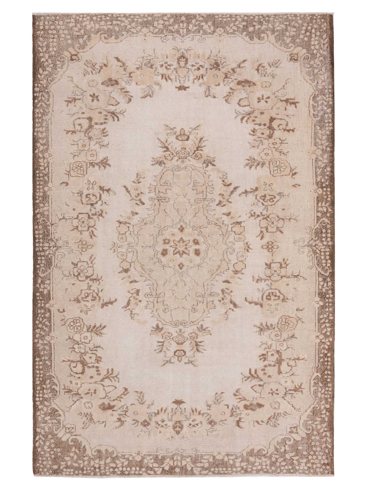 Pasha Vintage  Beige Brown Contemporary