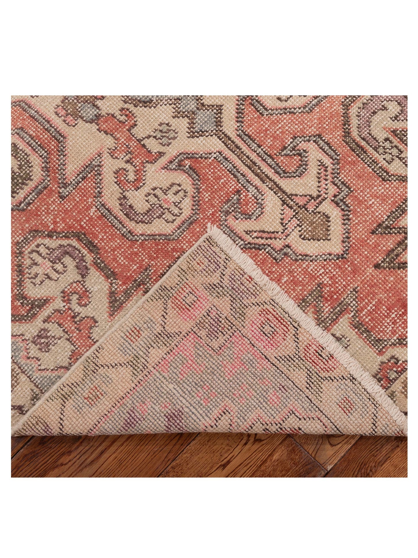 Old Anatolian 154152 Pink Beige 4.6x7.5 Hand Knotted Rug