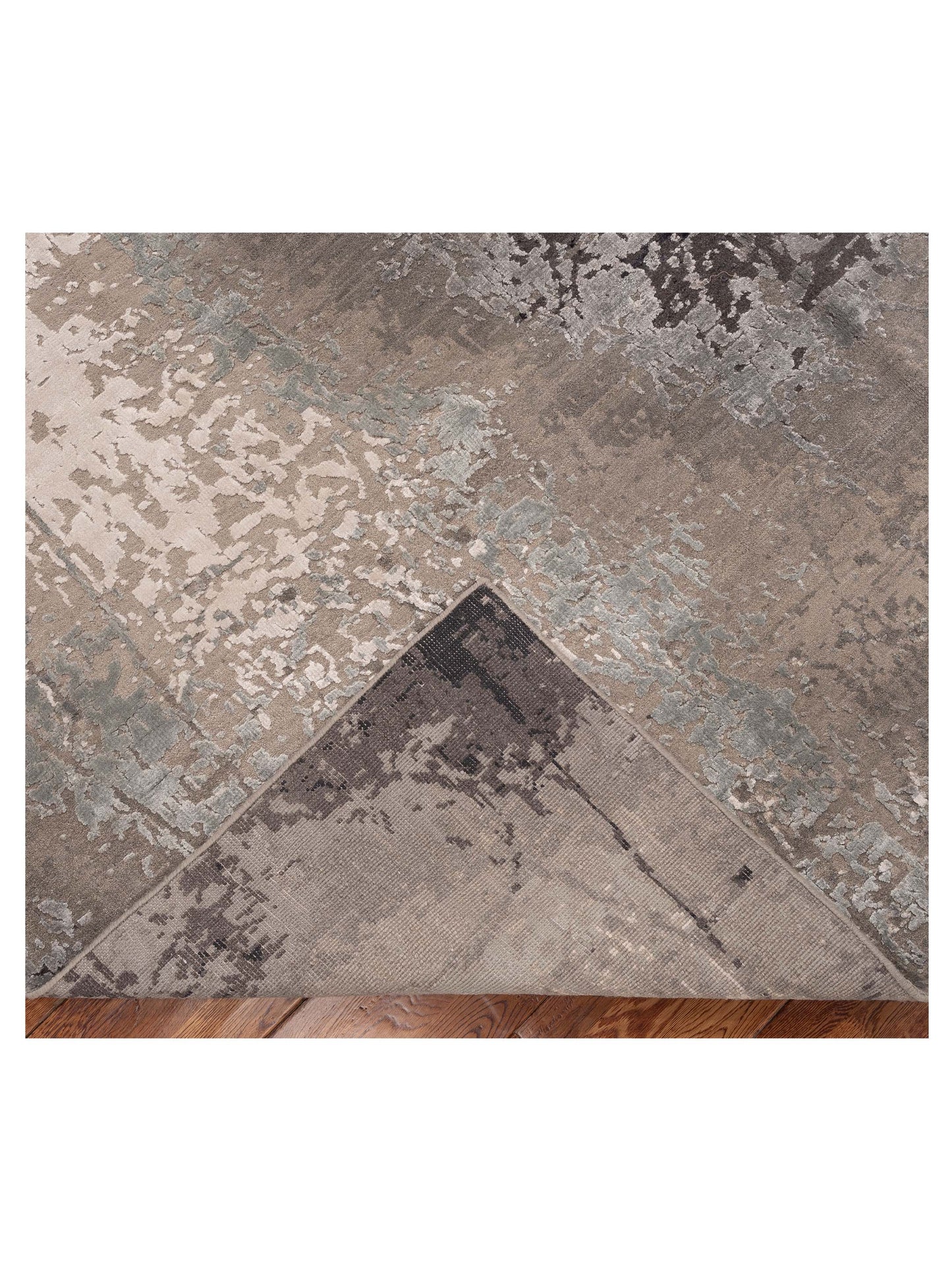 Tibetino 154828 Gray Gray 9x11.11 Hand Knotted Rug